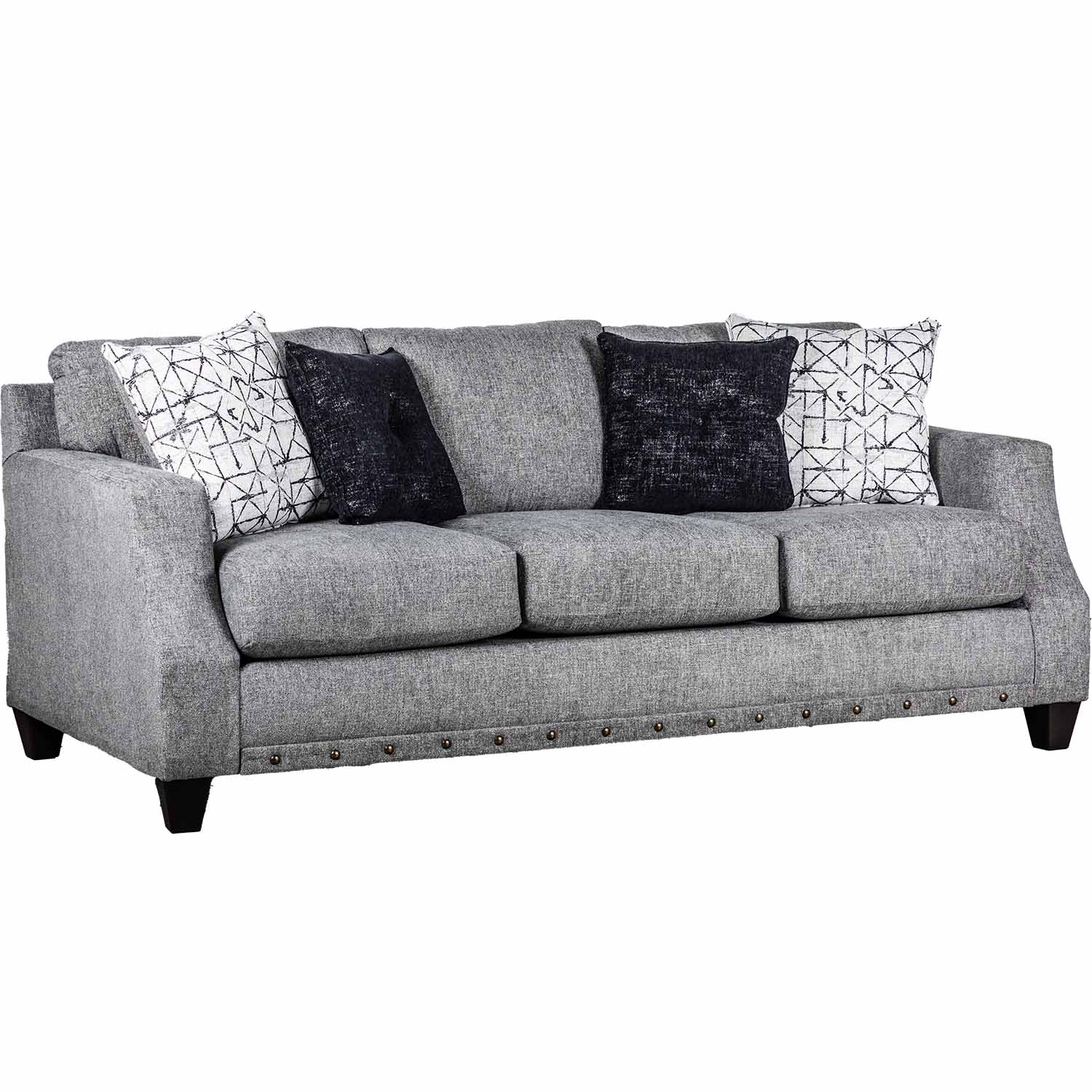 2 Piece 6900 Alexandria Greystone Sofa and Loveseat