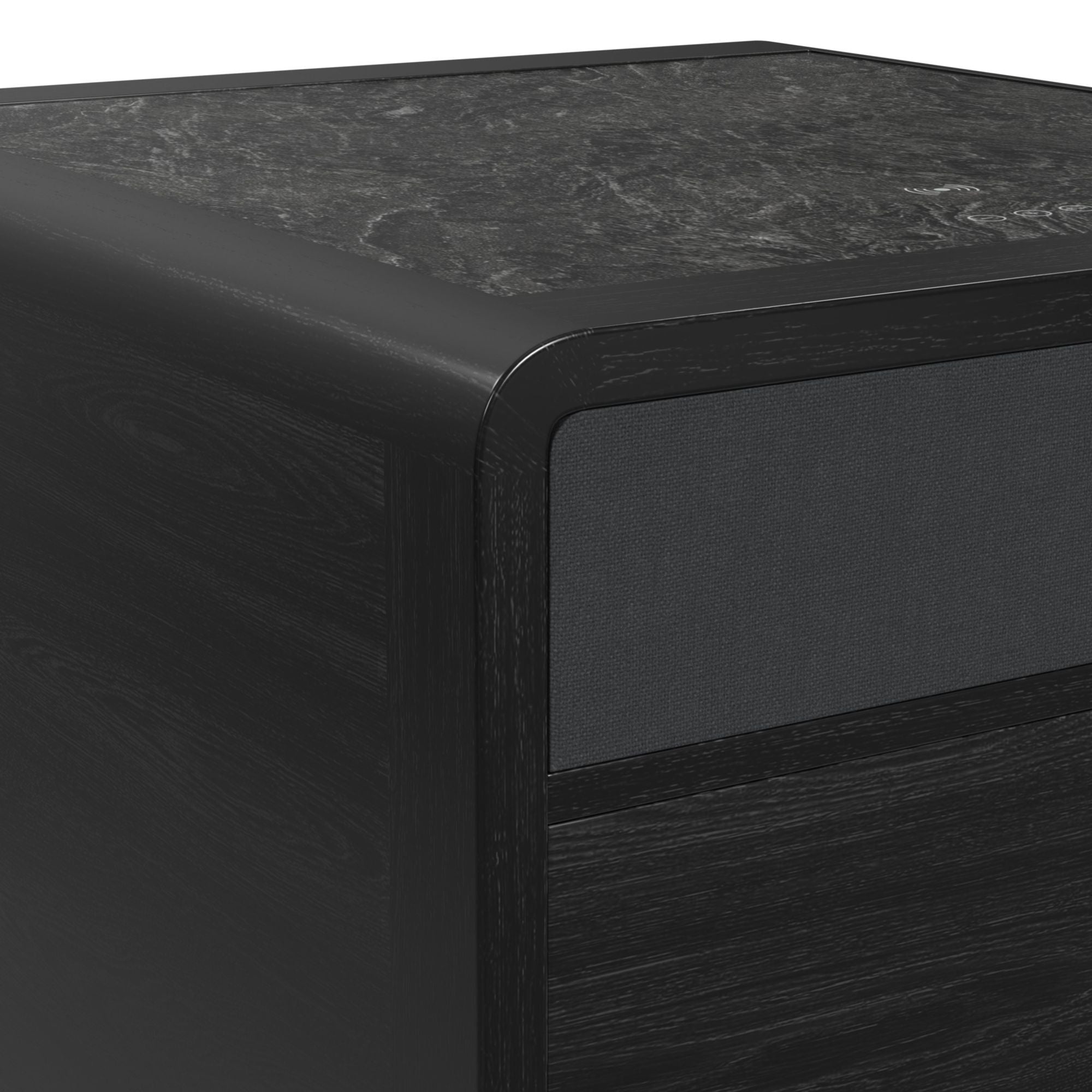 Halo - Square Smart End Table - Black