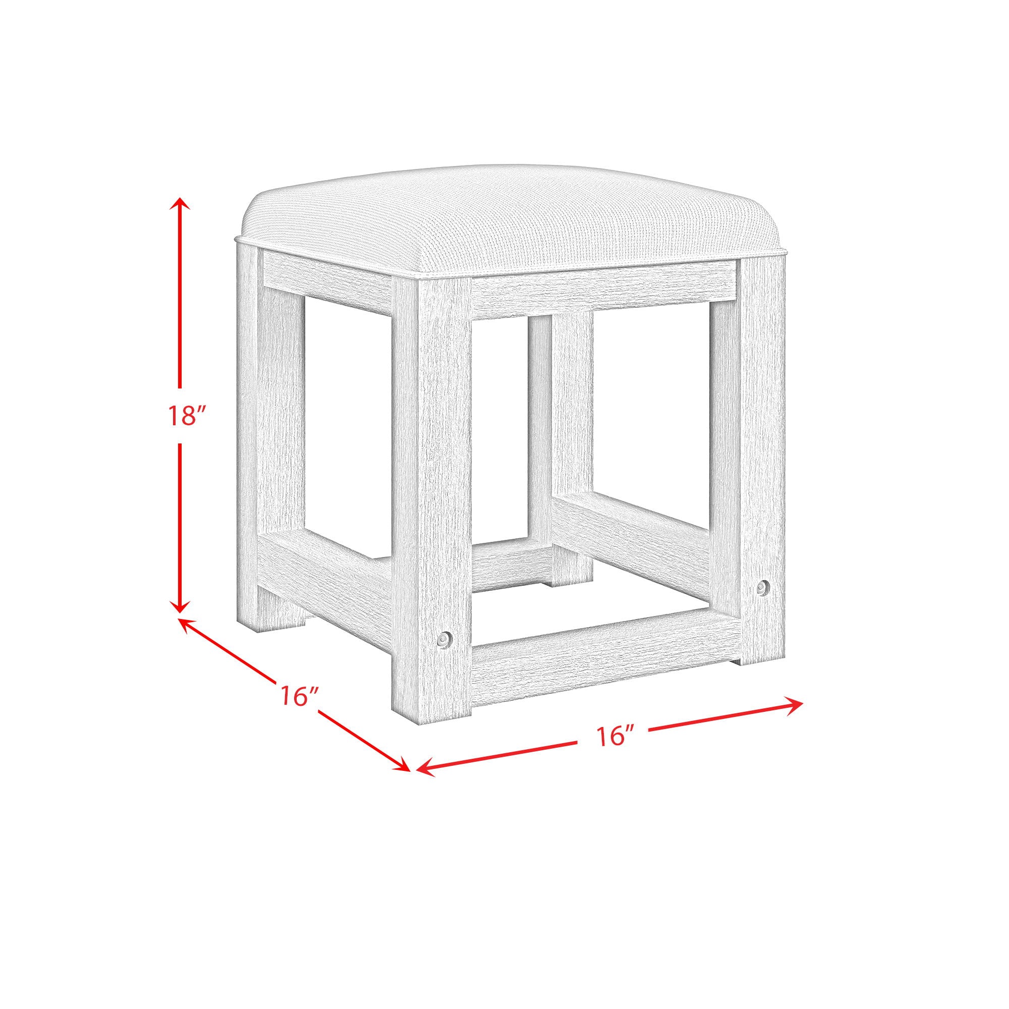 Ridgemont - Dressing Stool