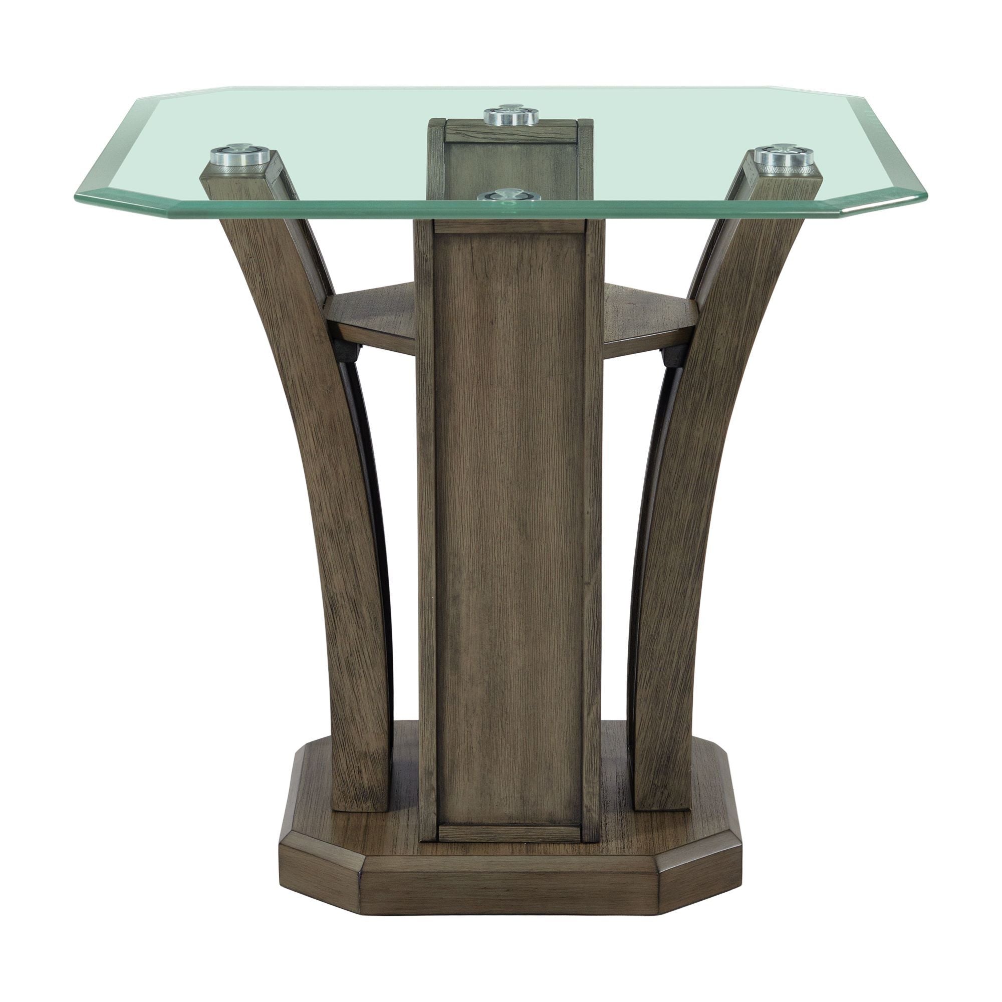 Dapper - Square End Table - Gray