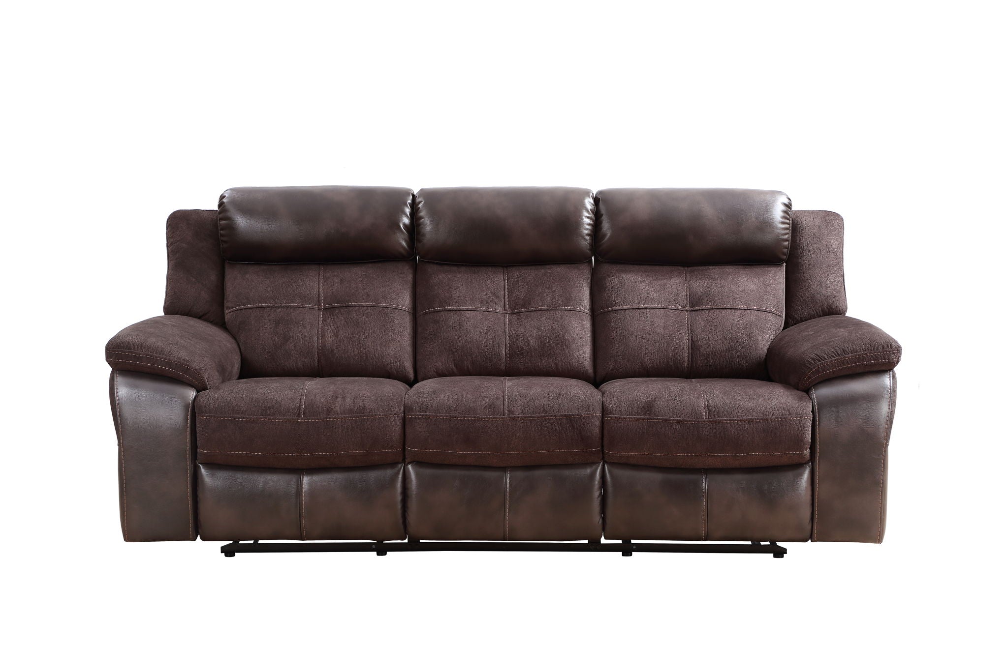 Pueblo - Manual Recliner Sofa - Coffee