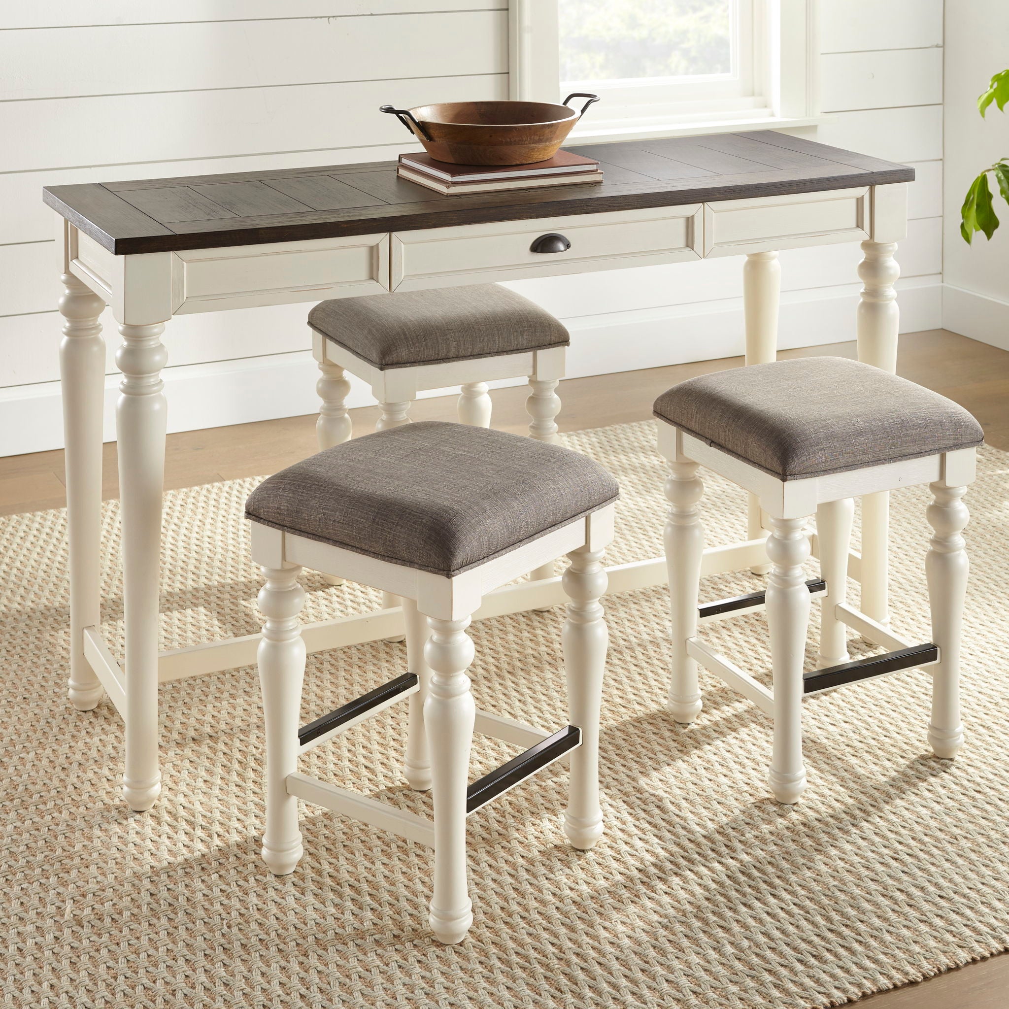 Joanna - 4 Piece Bar Set - White