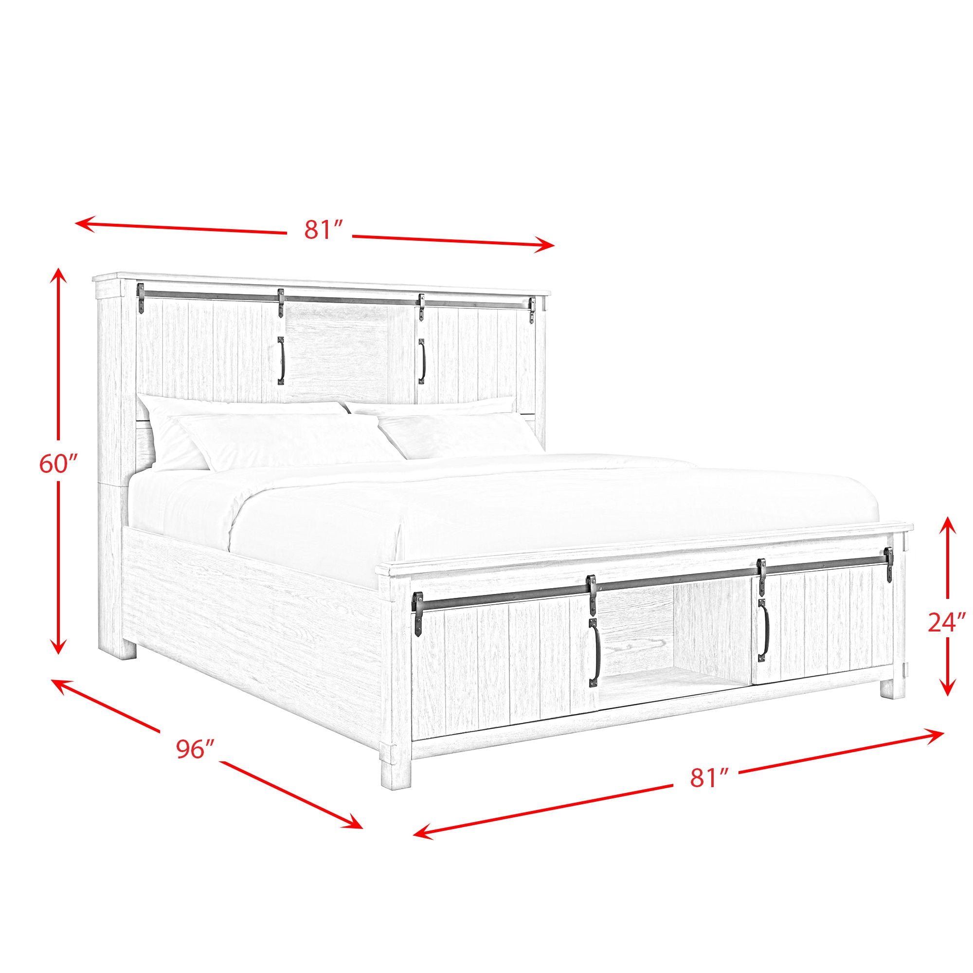 Scott - Platform Storage Bed
