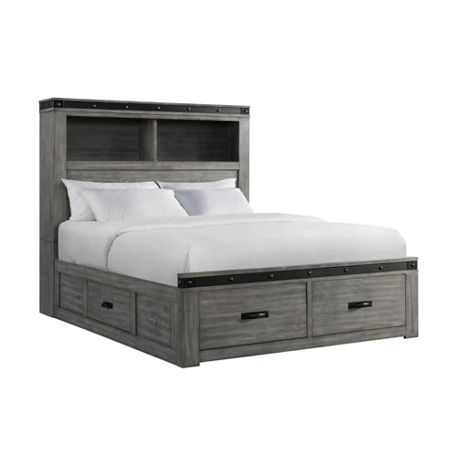Crazy Low Price - Wade Gray Bedroom Queen Or King 4 Piece Set