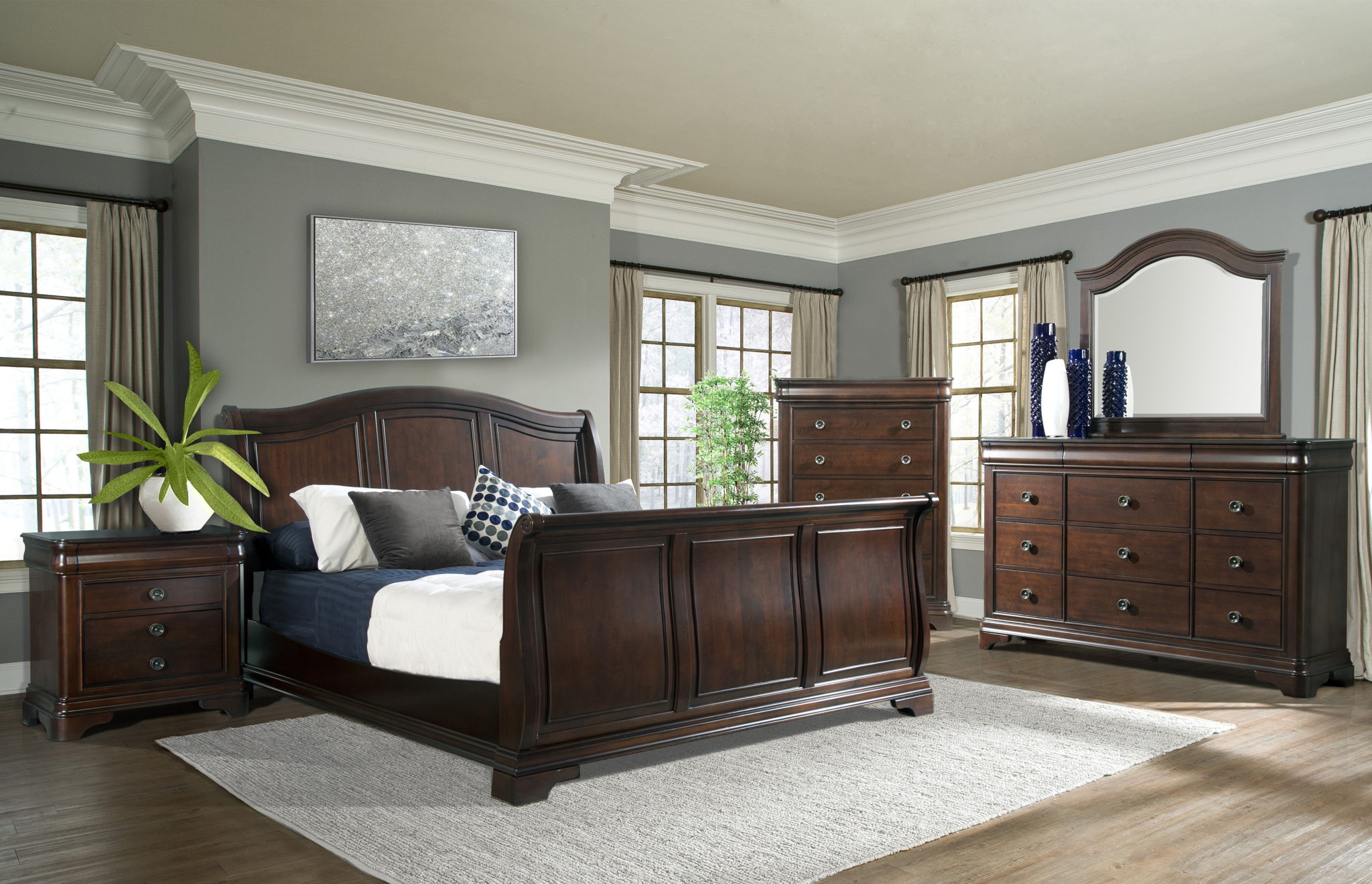 Cameron - Sleigh Bed