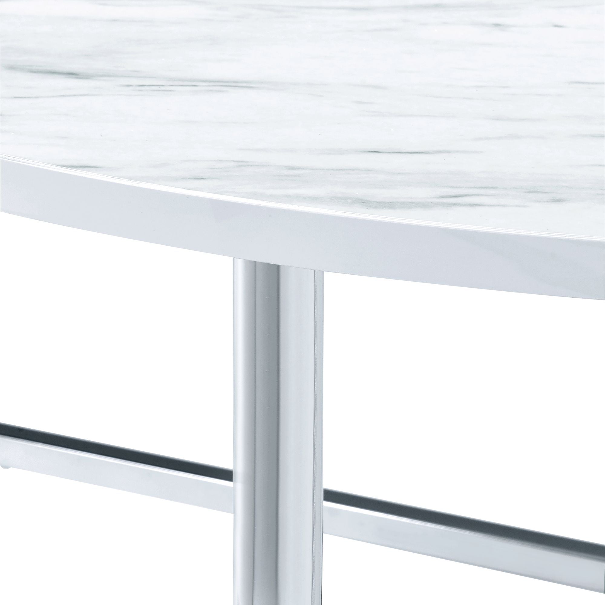 Cyrus - 3 Piece Occasional Table Set - Chrome