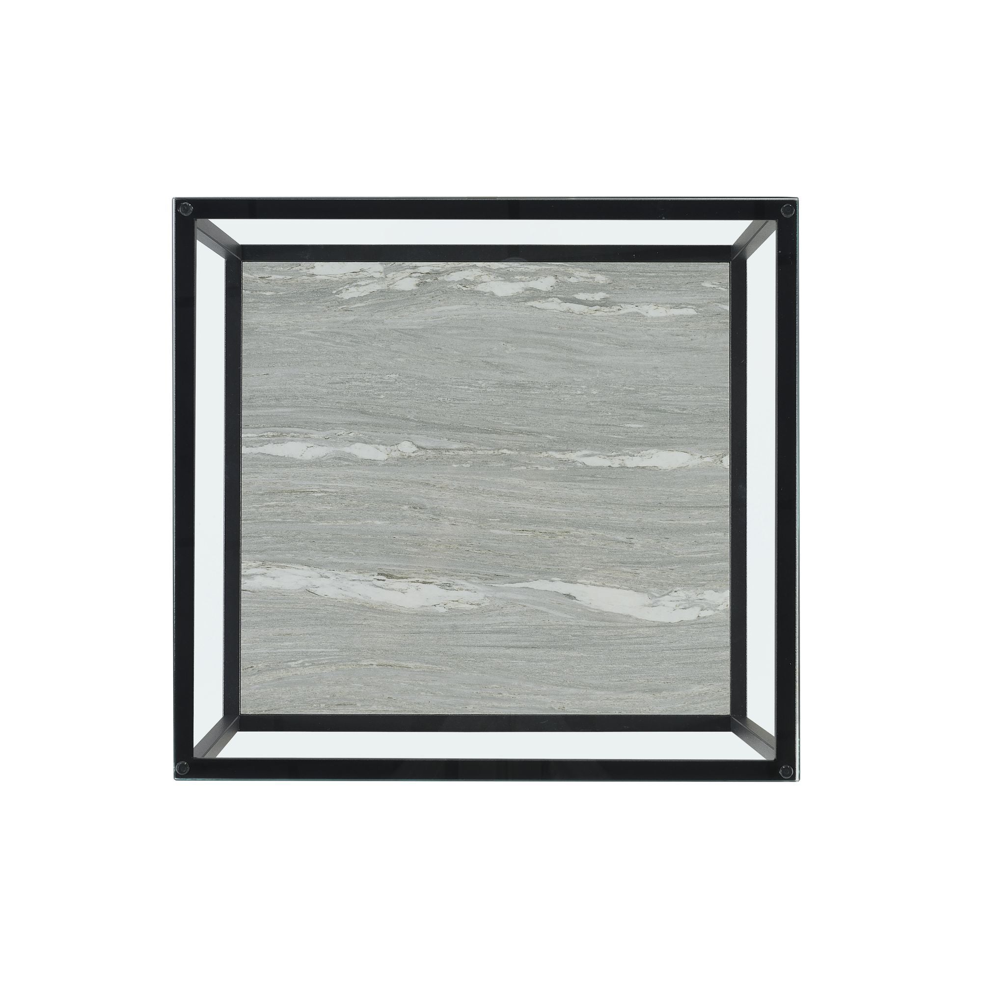 Yasmin - 2 Piece Occasional Table Set Coffee Table & End Table - Gray