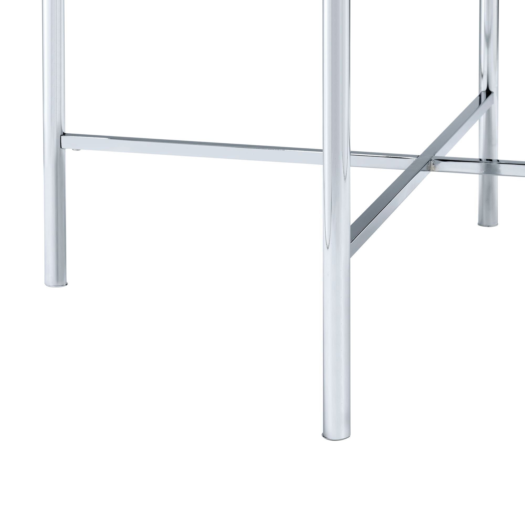 Cyrus - 3 Piece Occasional Table Set - Chrome