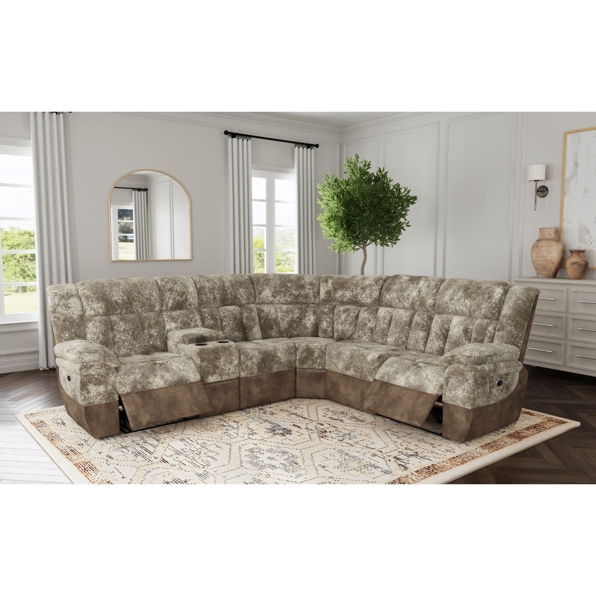 Santorini - 6 Piece Motion Sectional Set