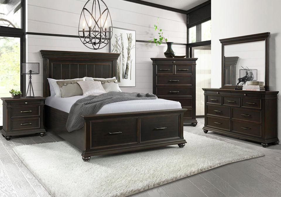 Slater Black Storage Bedroom Collection from Elements