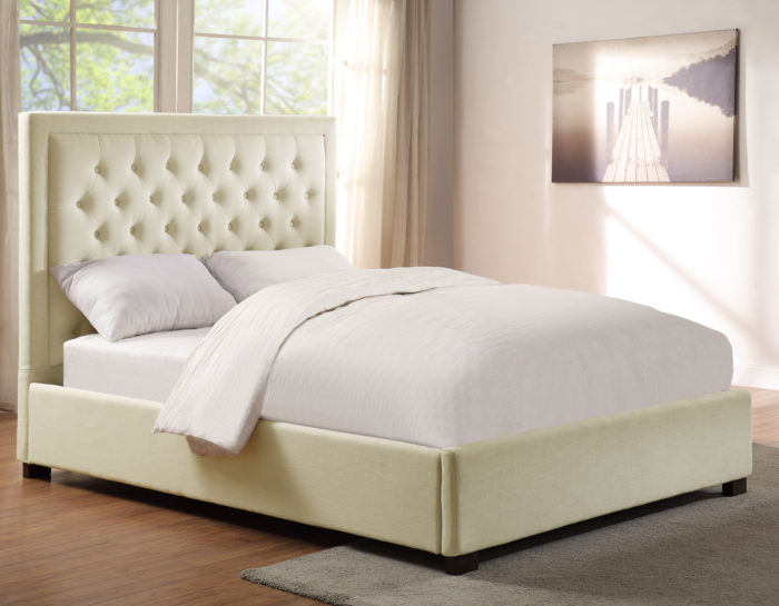 Isadora Platform Bed, White