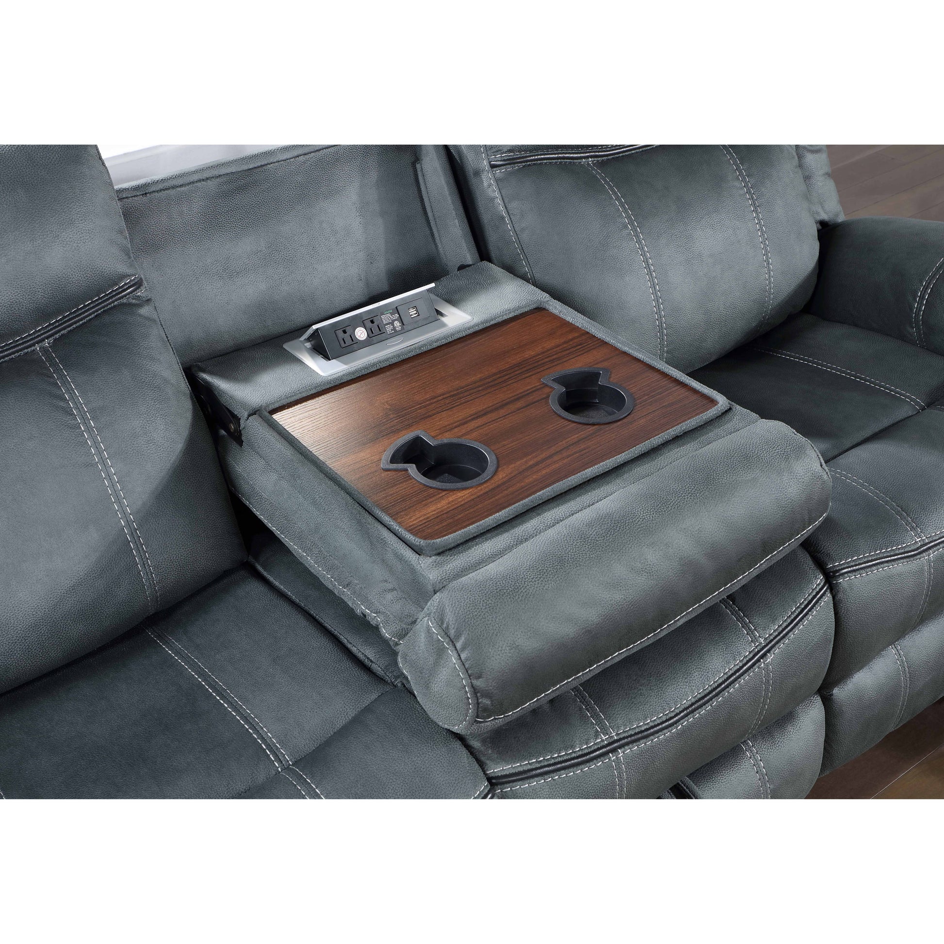 S5992 RIO GRANDE (GREY) 3 Piece Reclining Set. Sofa, Love Seat and Recliner.