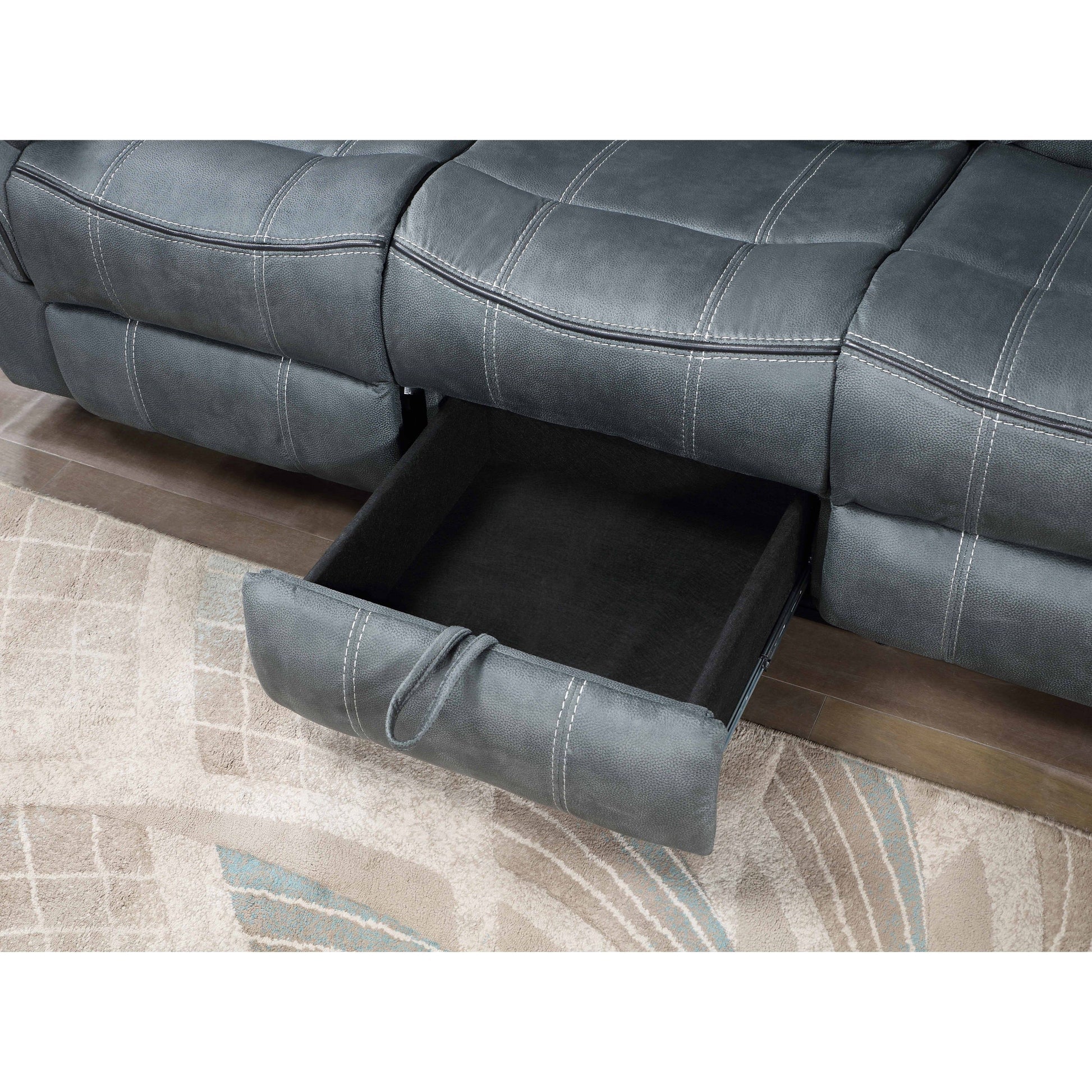 S5992 RIO GRANDE (GREY) 3 Piece Reclining Set. Sofa, Love Seat and Recliner.