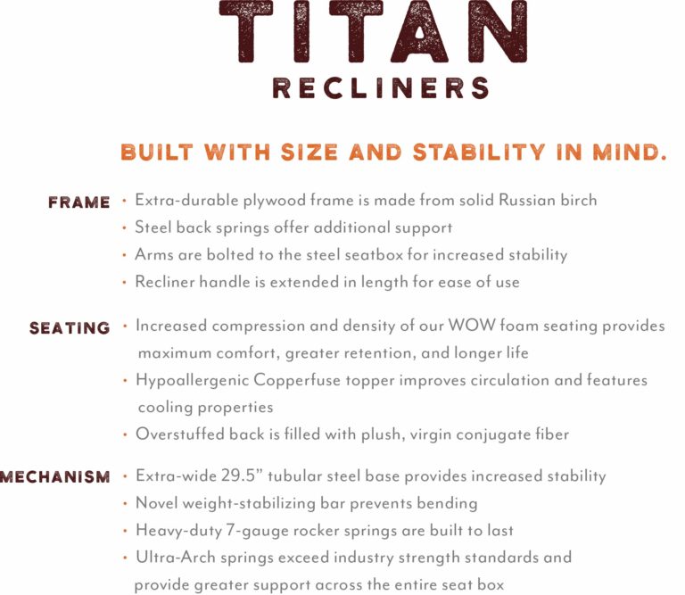 Crazy Low Price - 9534 Caesar 500 lb. Brown Fabric Recliner by Franklin