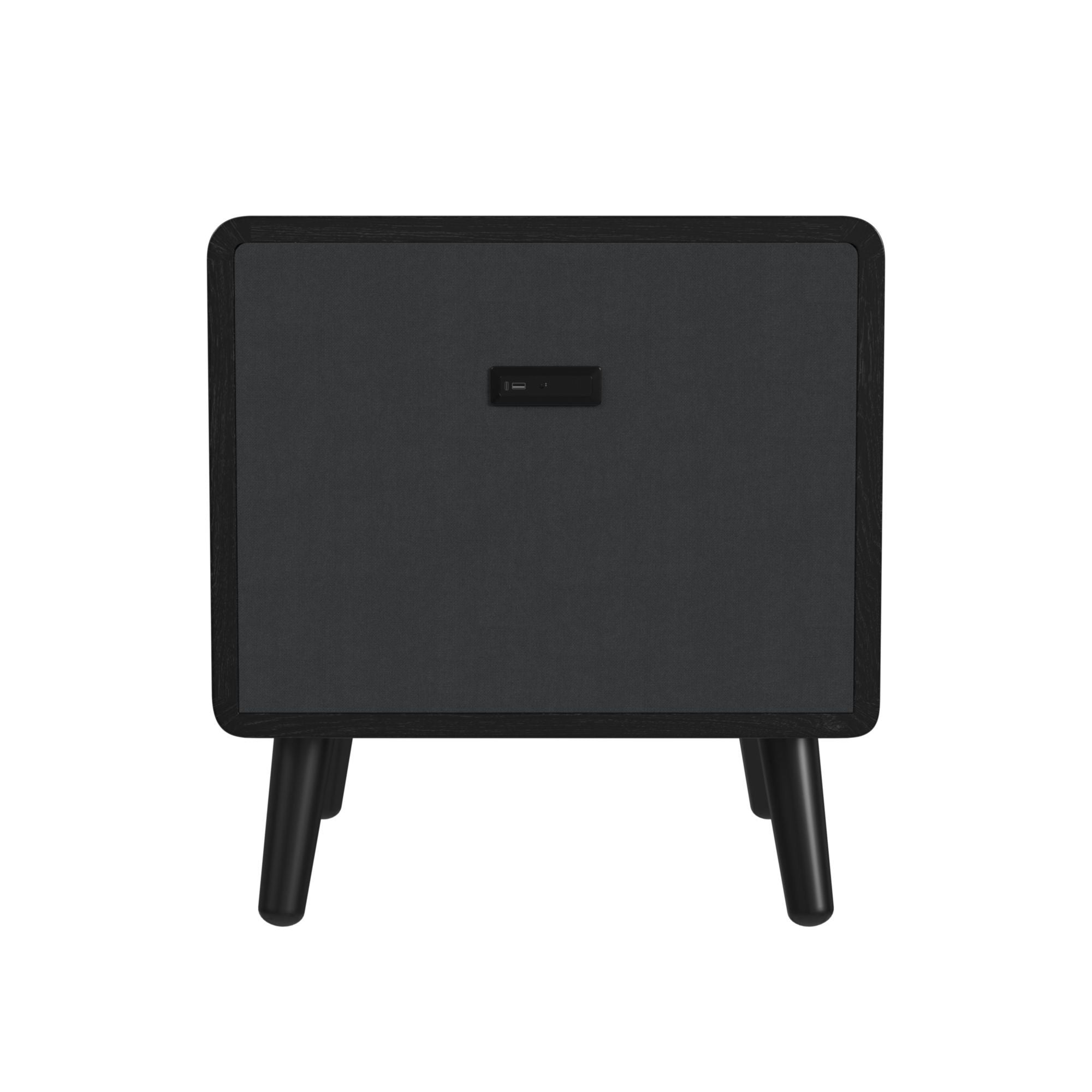 Halo - Square Smart End Table - Black