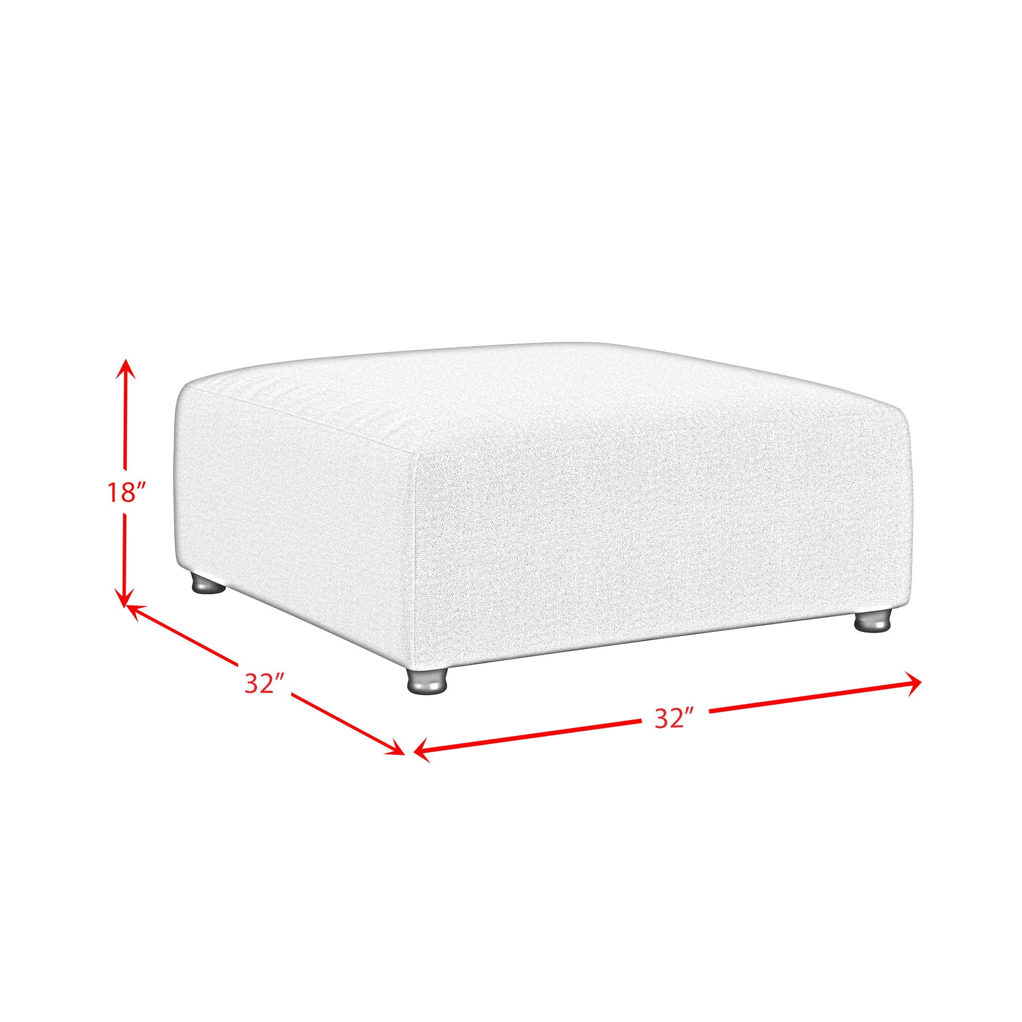 Zandara - 5 Piece Modular Set Sectional With Ottoman - Beige