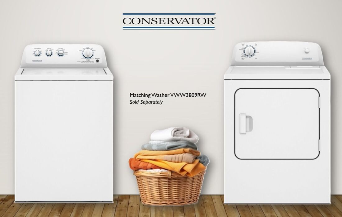 CONSERVATOR 6.5 Cubic Foot Front Load Electric Dryer with 11 Cycles
