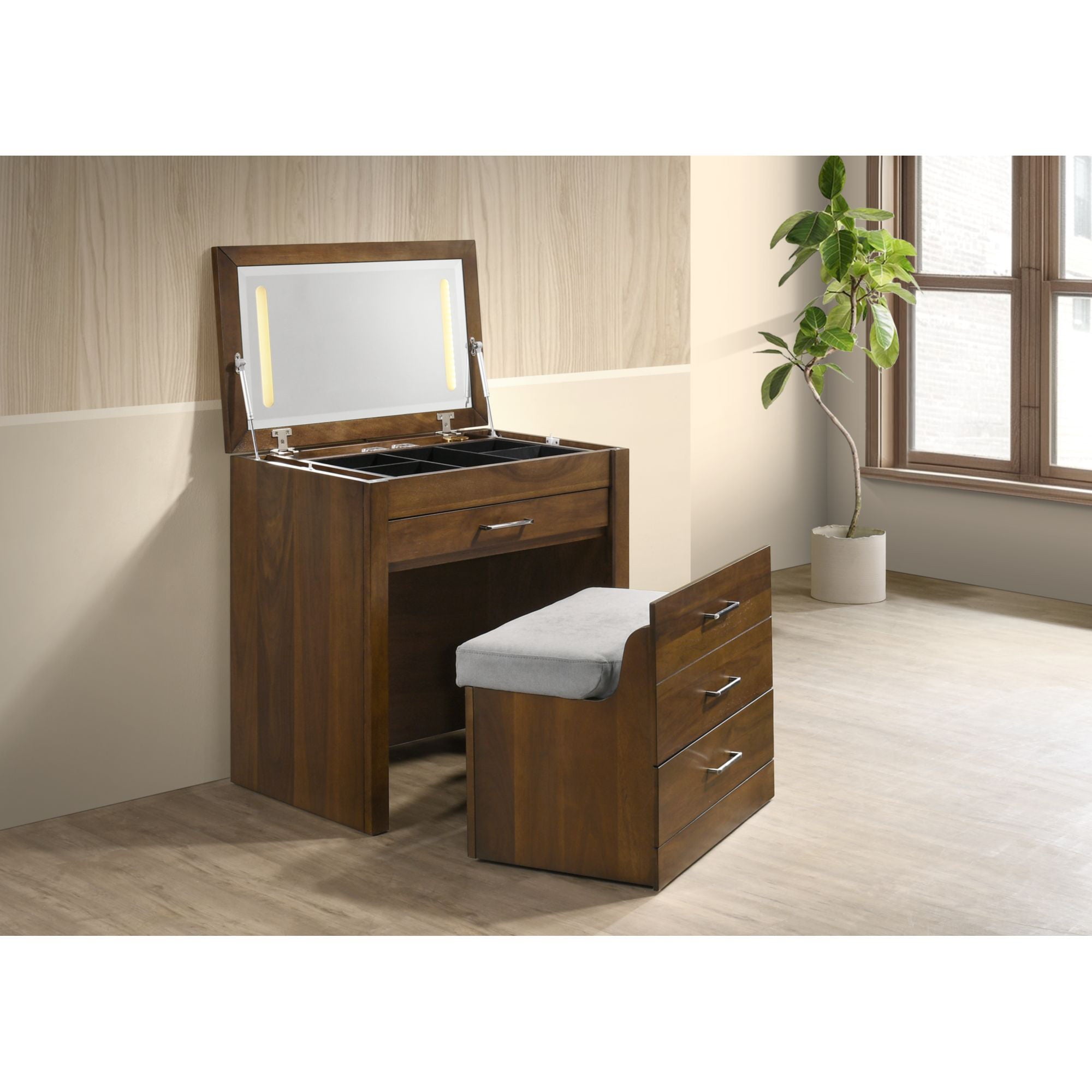 Malibu - Dressing Table - Walnut