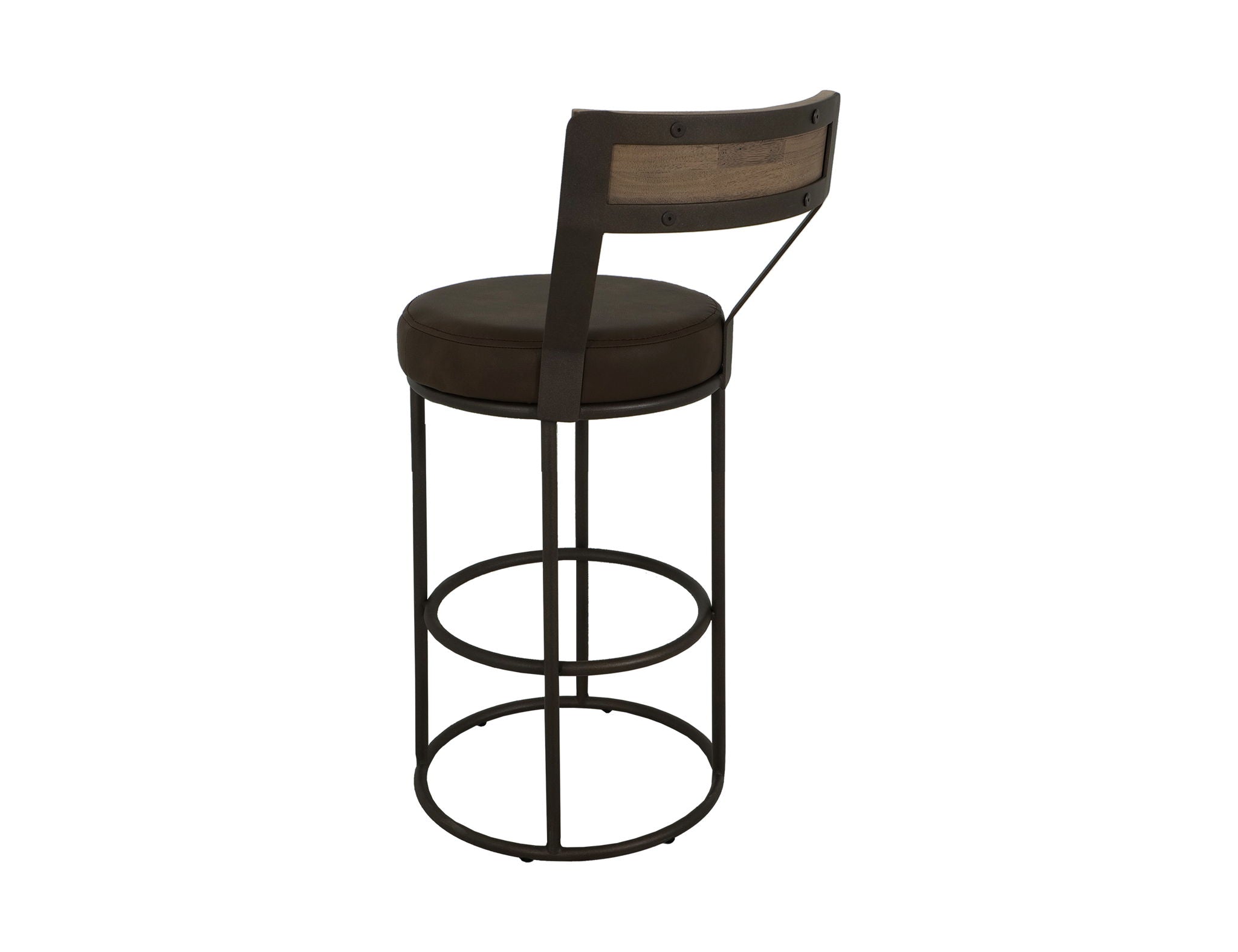 Xel-Ha - 30" Upholstered Barstool - Dark Chocolate