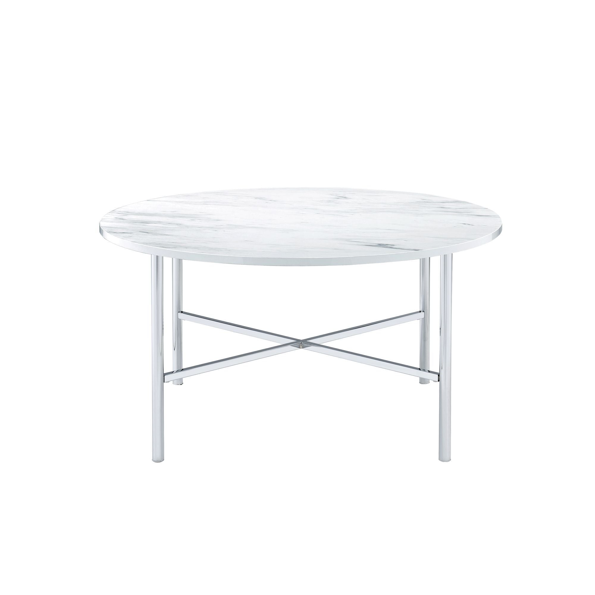 Cyrus - 3 Piece Occasional Table Set - Chrome