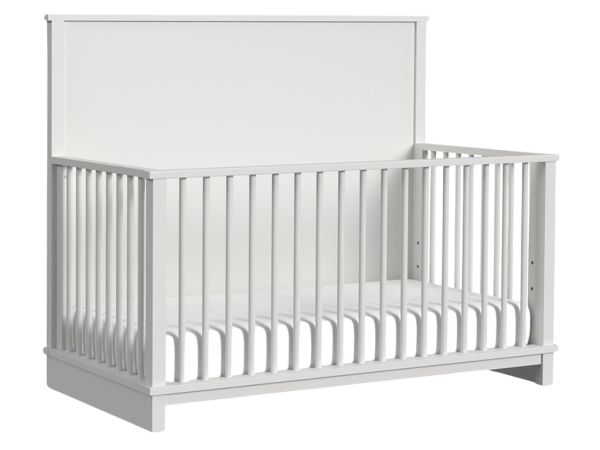 Wyller White Crib With Guard Rail from Elements