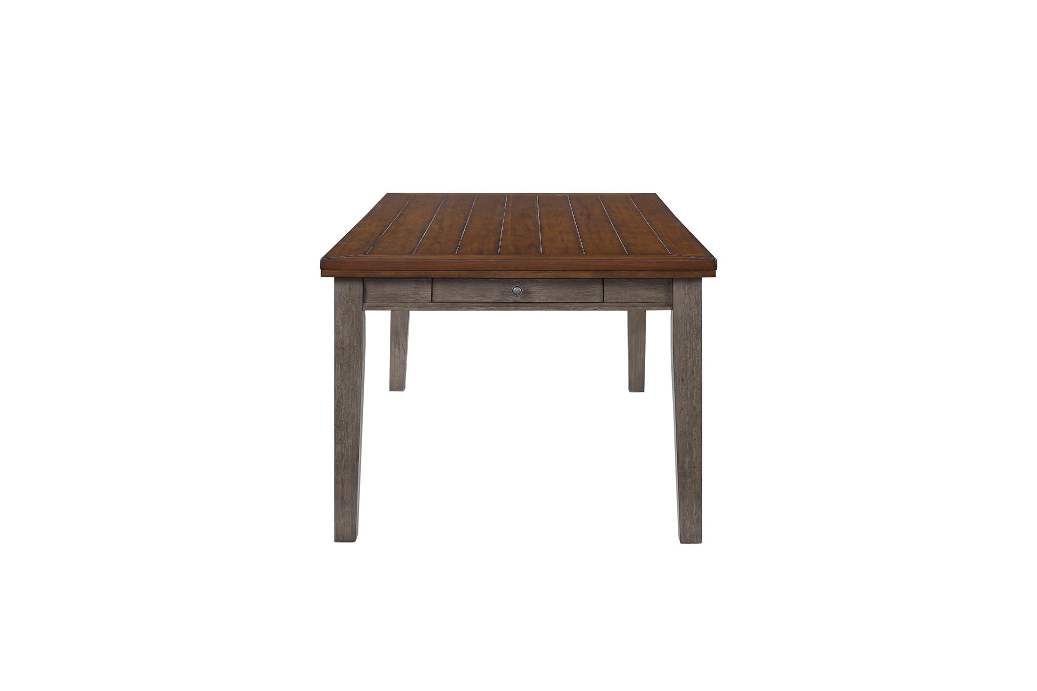 Will Dining - Table With 6 Drawers - Gray / Brown