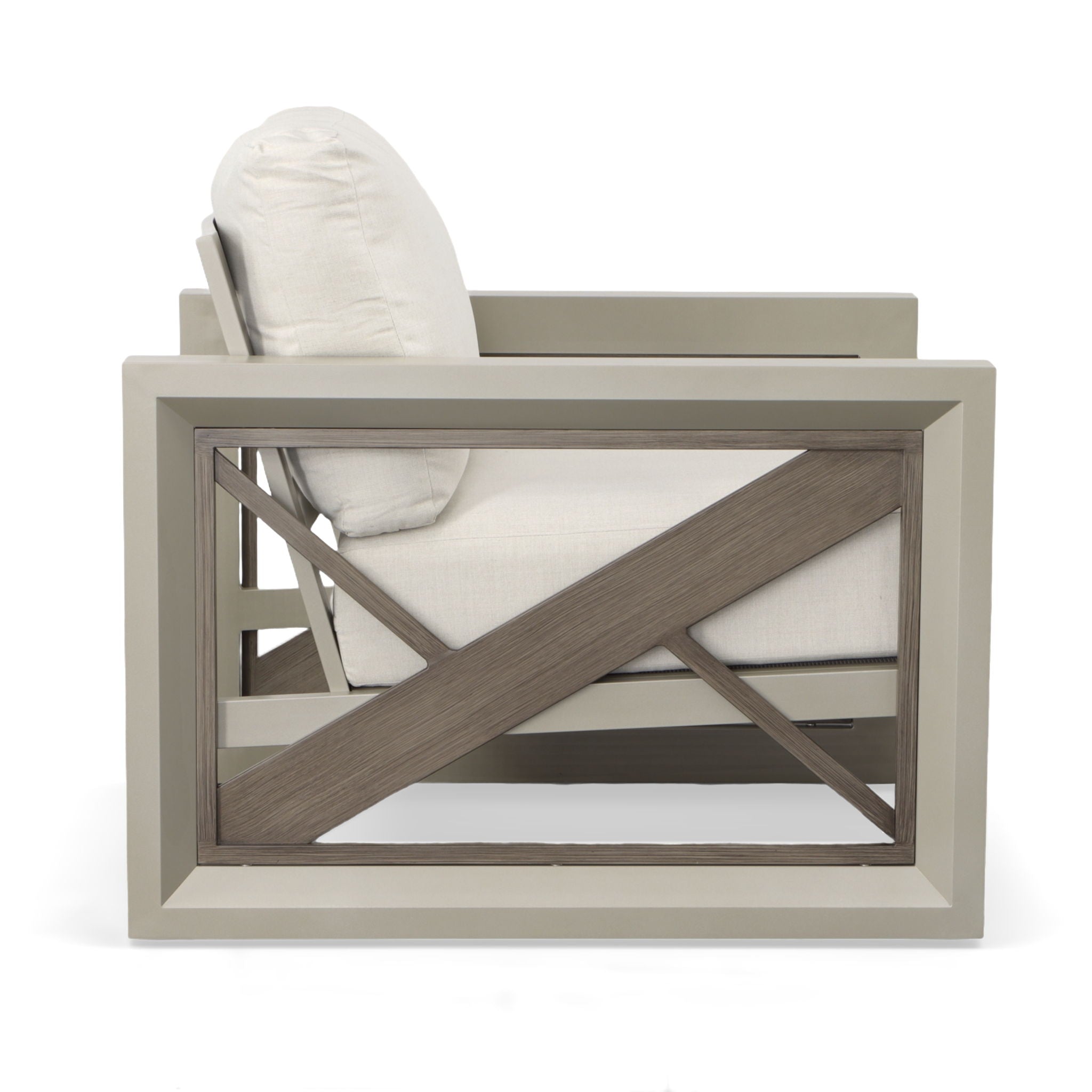 Dalilah - Patio Arm Chair - Gray