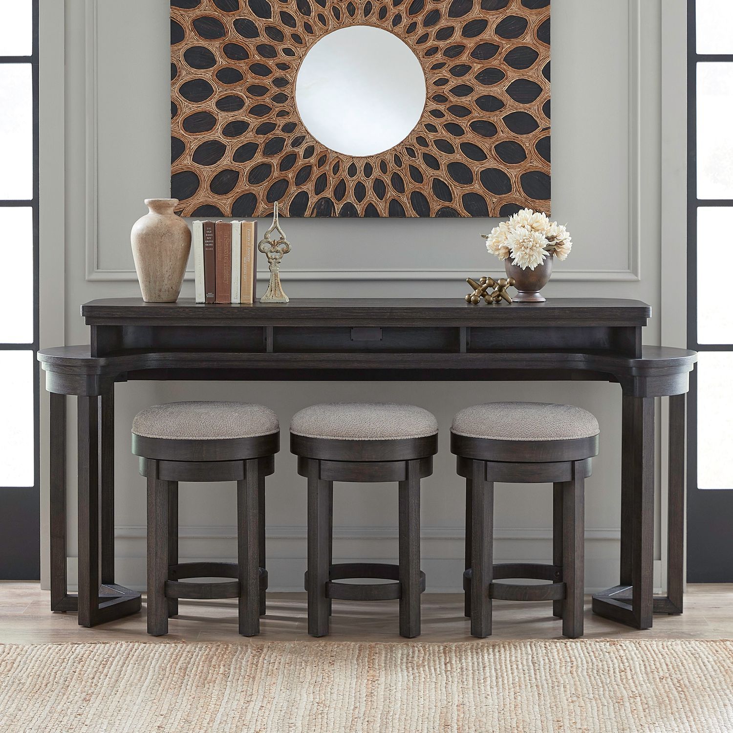 Weston - 4 Piece Bar Set - Brown