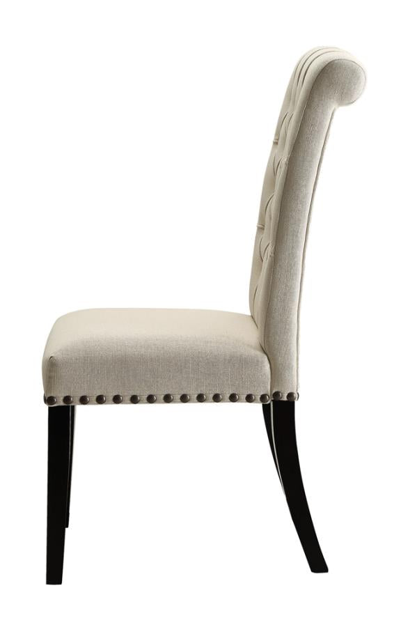 Parkins Dining Room Set Rustic Espresso and Beige