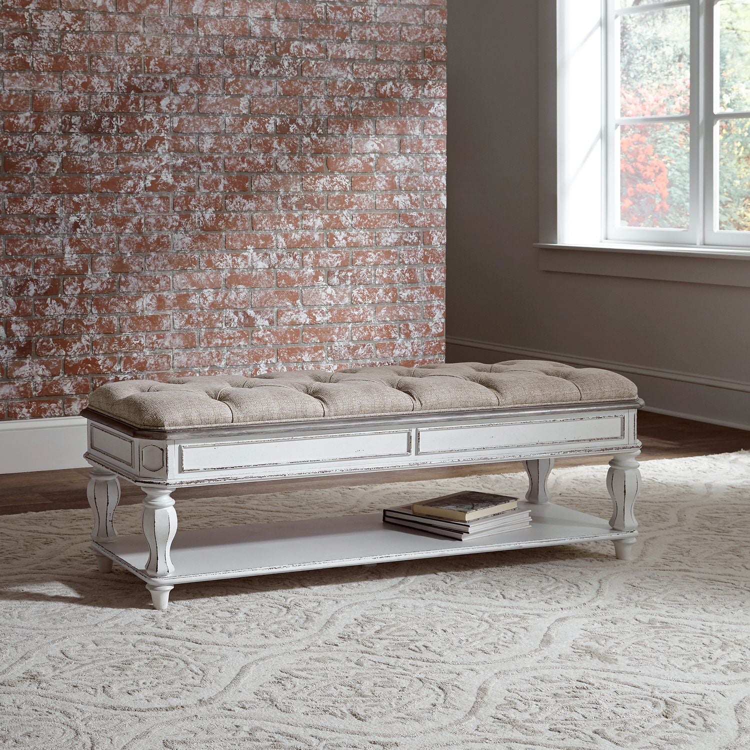 Large best sale bed bench