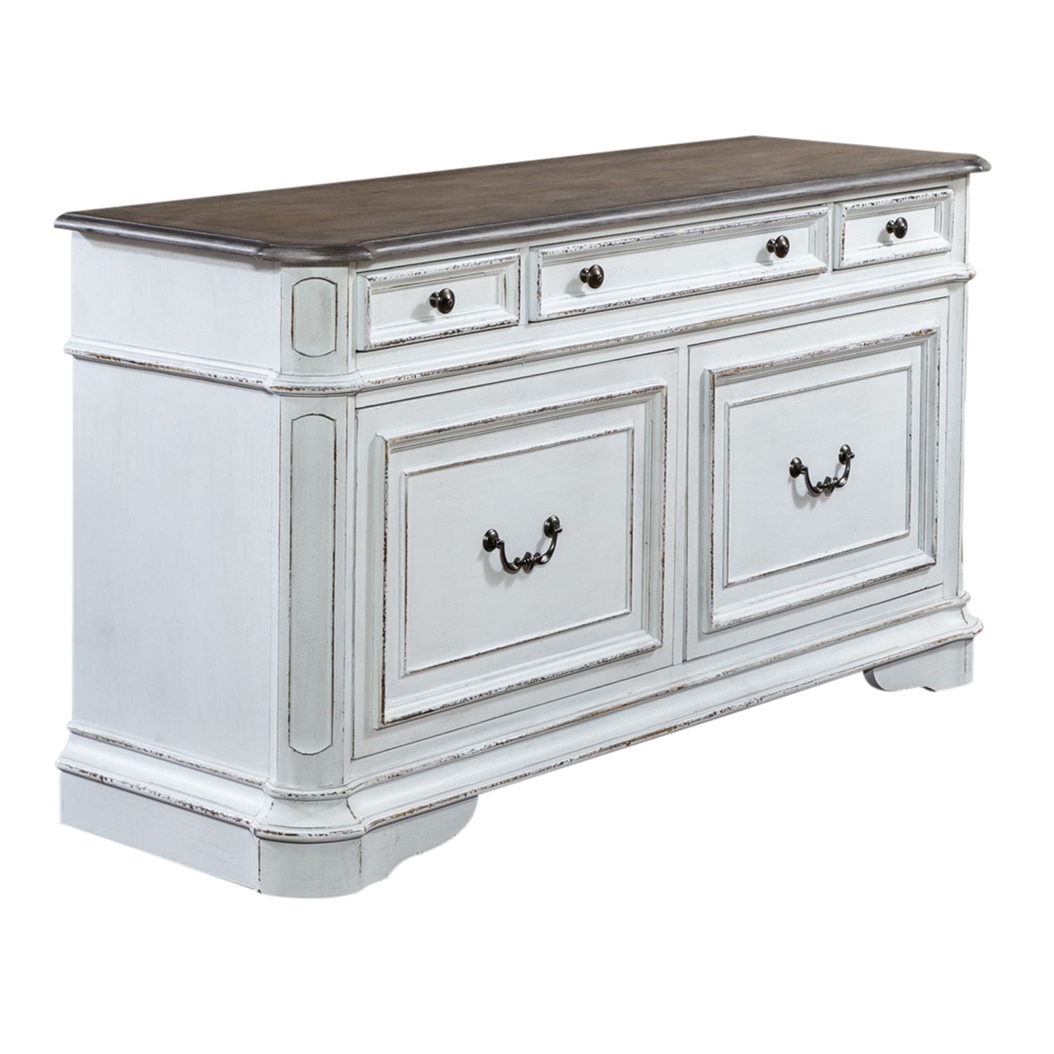 Magnolia Manor Credenza and Hutch by Liberty