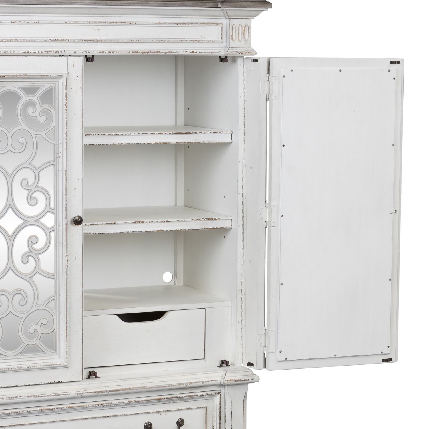Abbey Park / Mirrored 2 Door Chest SKU: 520-BR42 Liberty Furniture