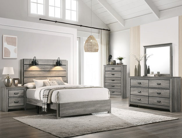 B6820 CARTER GRAY BEDROOM by Crownmark
