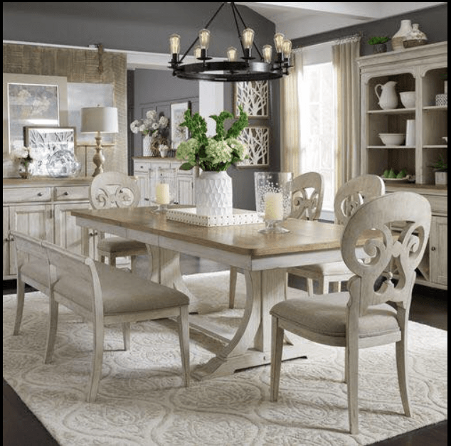 White country best sale dining set