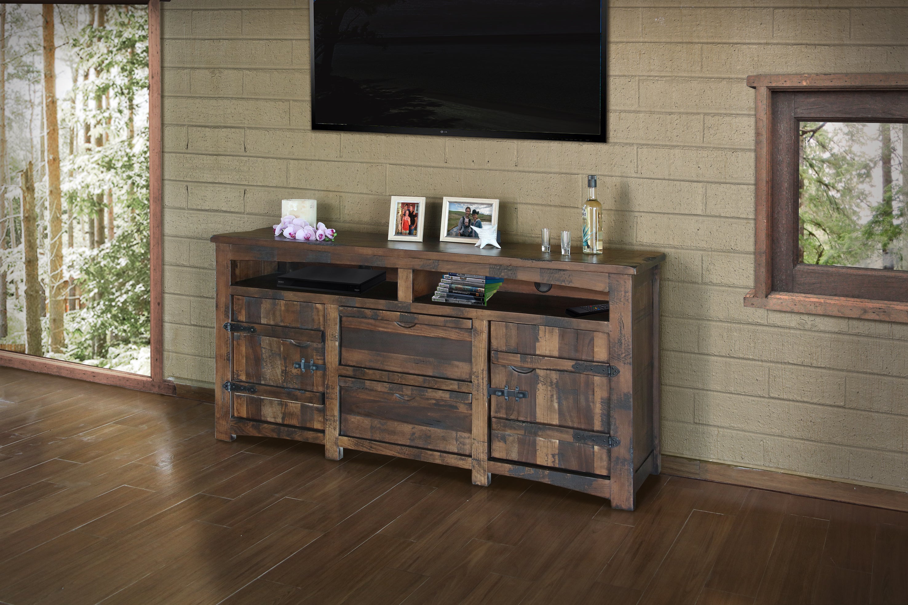 567 MEZCAL Model: IFD567STAND-TV Solid Wood