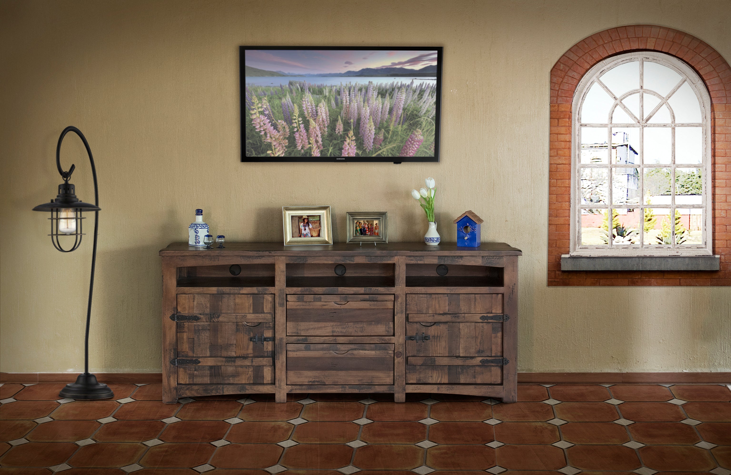 567 MEZCAL Model: IFD567STAND-TV Solid Wood