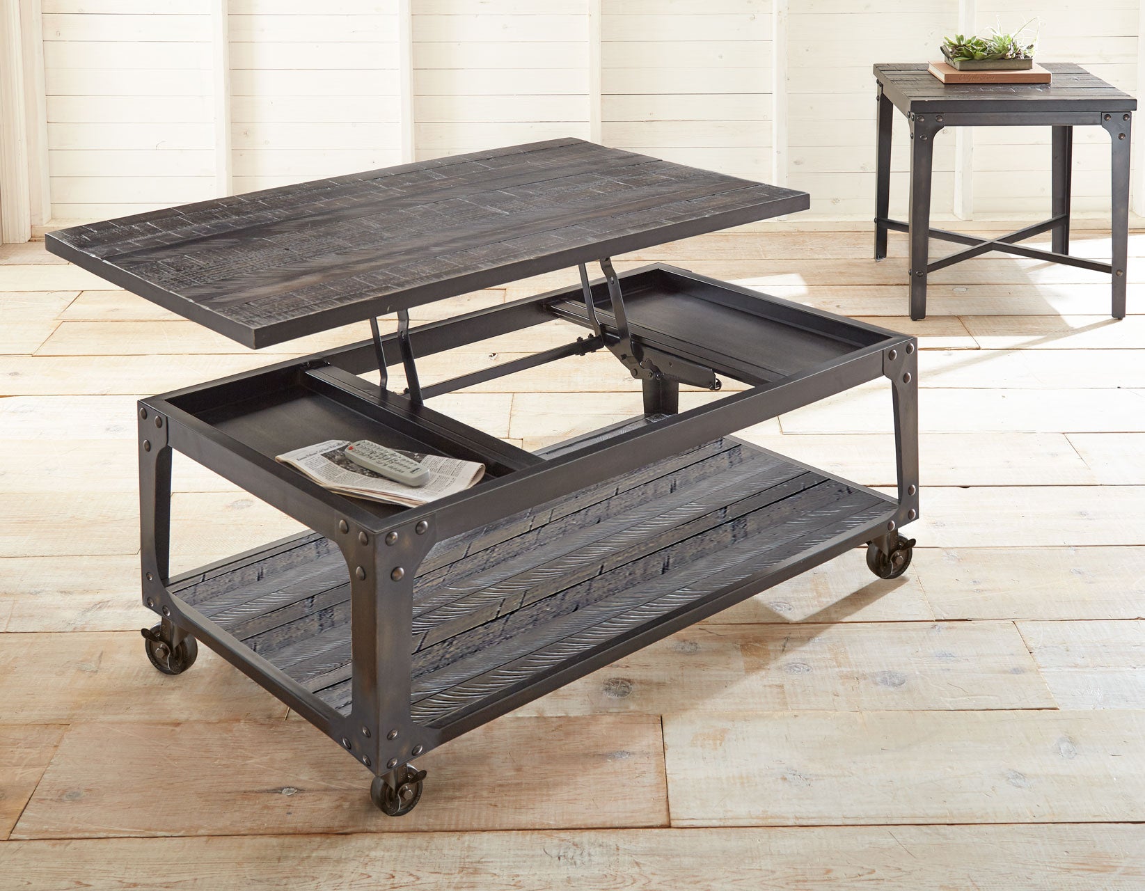 Sherlock 3-Piece Lift-Top Set(Lift-Top Cocktail & 2 End Tables) by Steve Silver