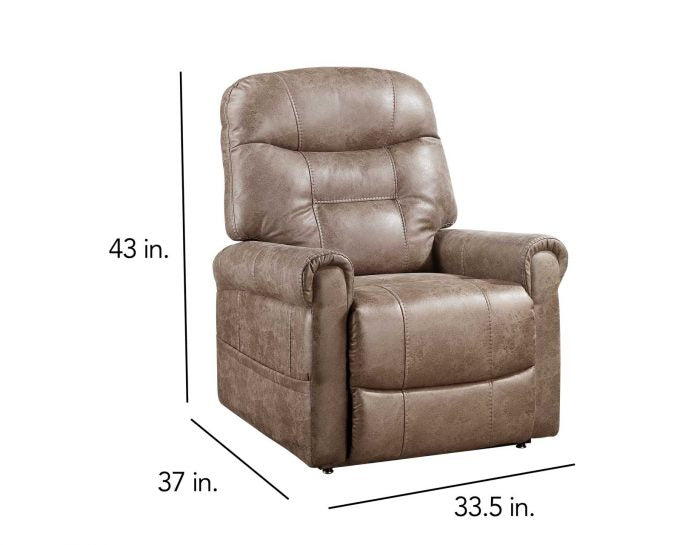 Ottawa Power Lift Chair with Heat and Massage Camel by Steve Silver