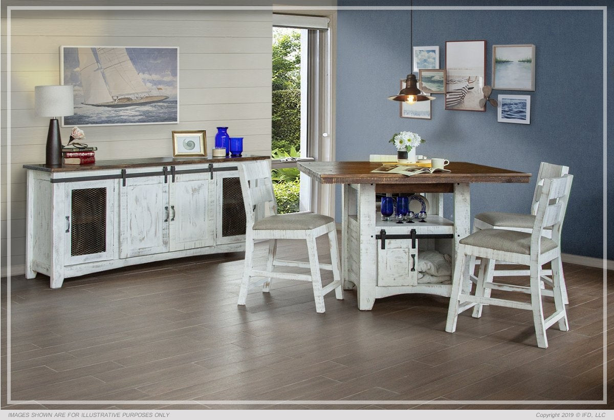 IFD360 PUEBLO WHITE COUNTER DINING Collection BY IFD