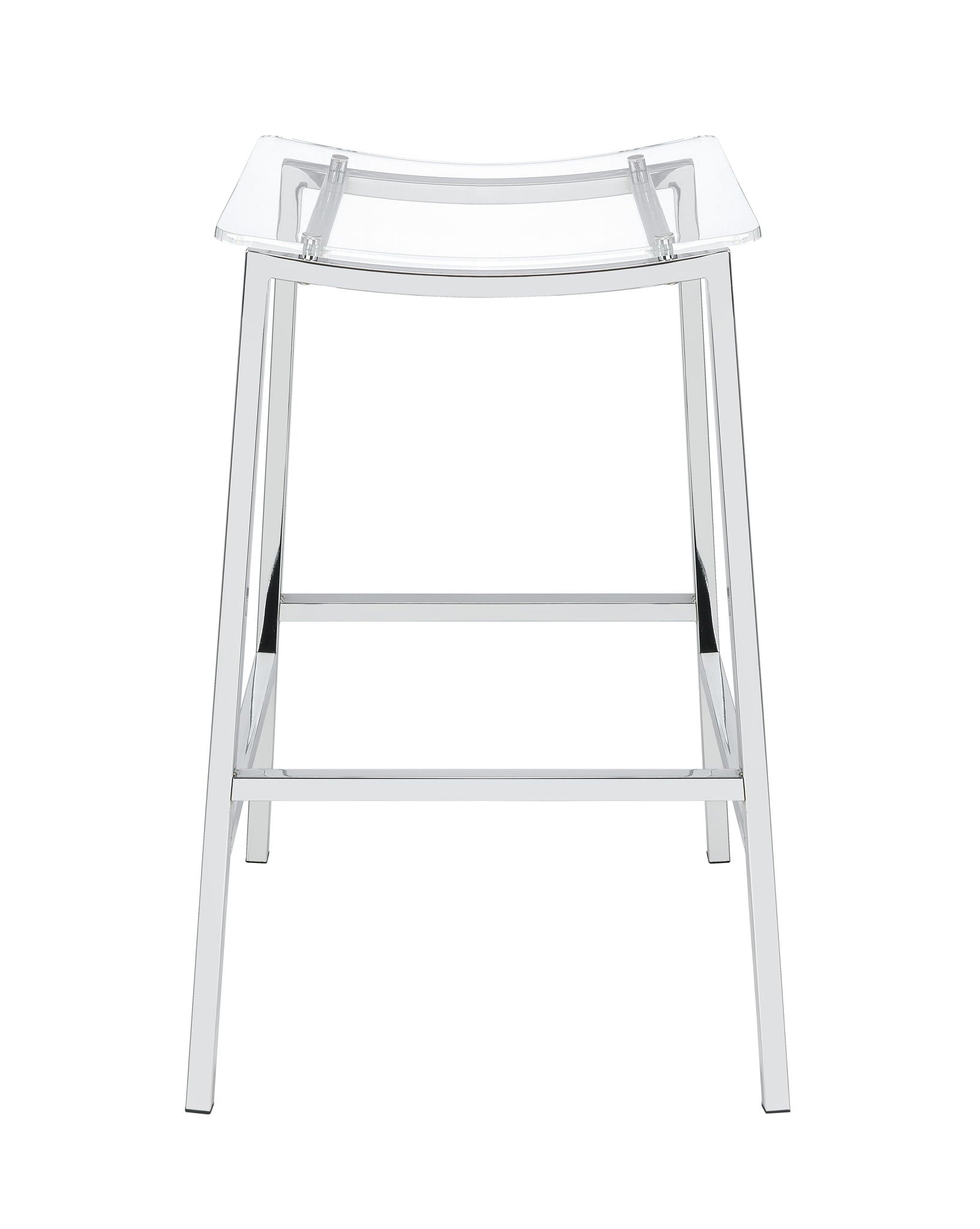 Zena - Backless Bar Stool (Set of 2) - Clear