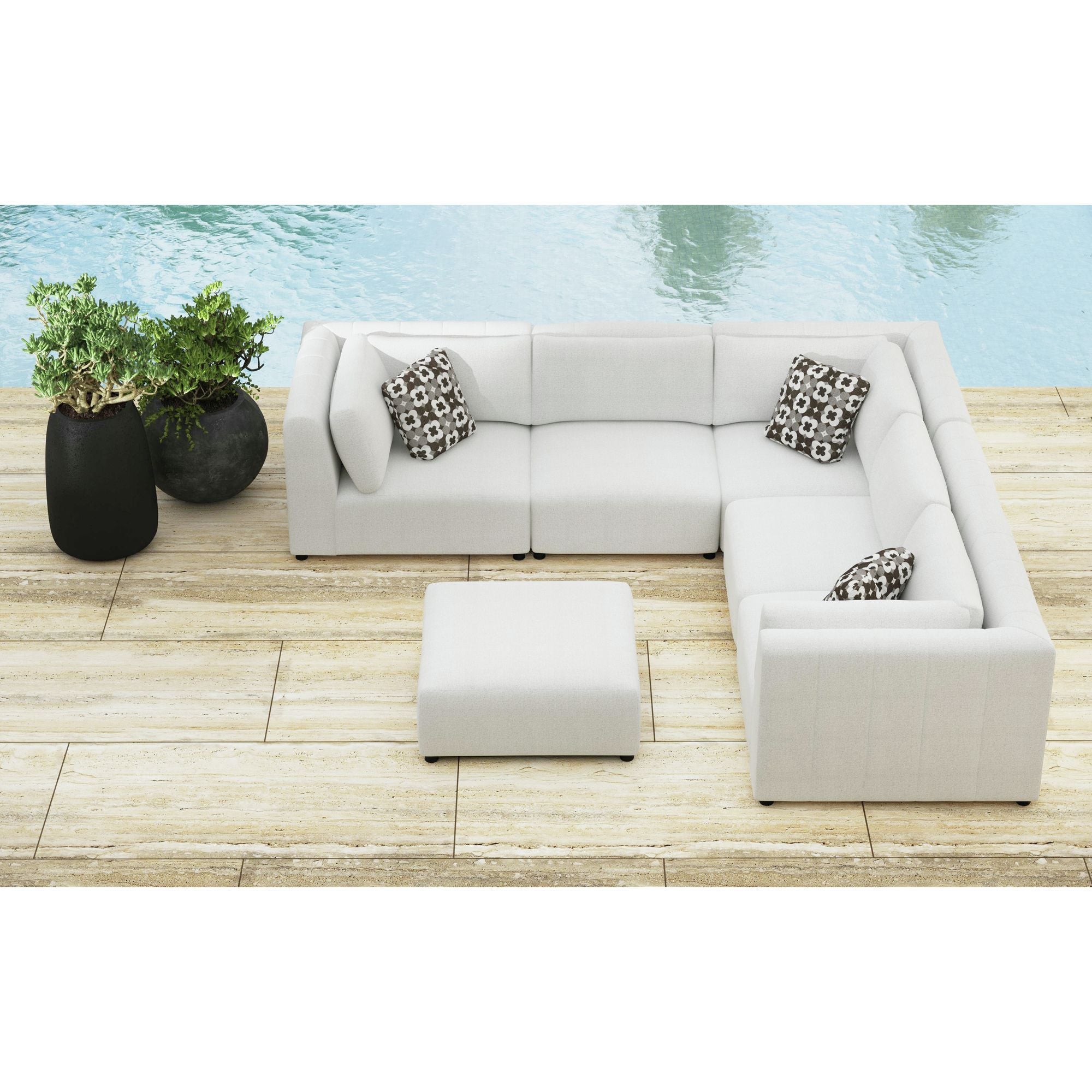 Zandara - Modular Ottoman - Beige