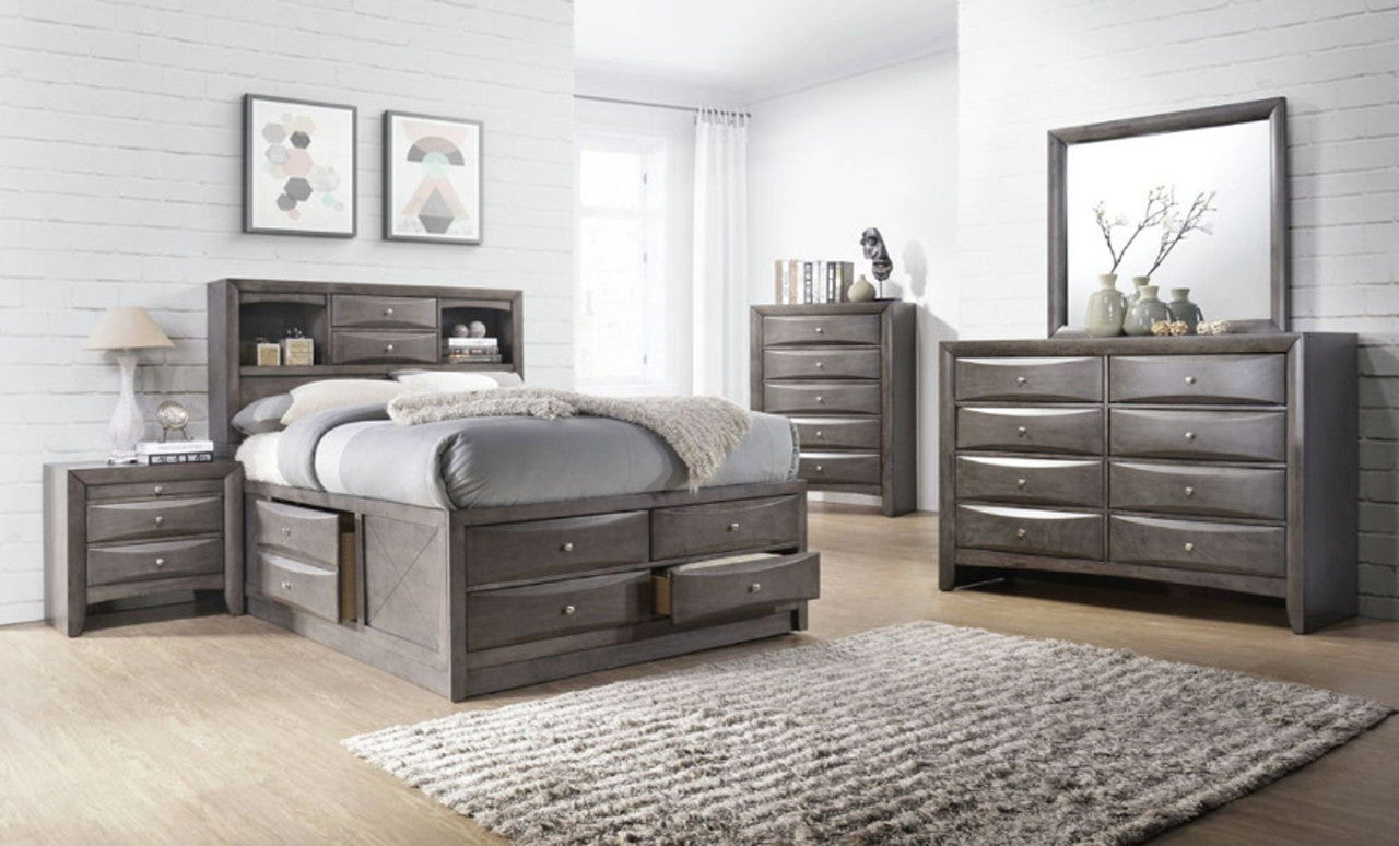Emily Grey- Storage Bedroom Set by Elements International