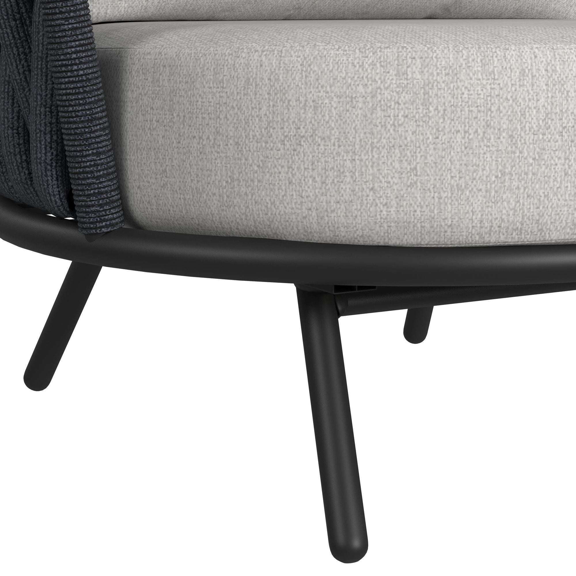 Bali - Loveseat With Olefin - Dark Gray