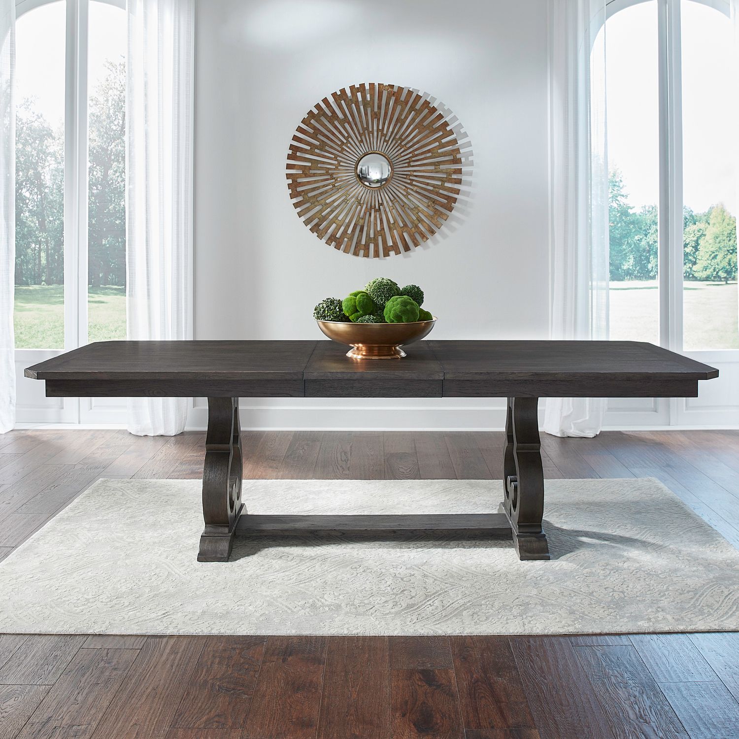 The Grant Park 7-Piece Trestle Table Set