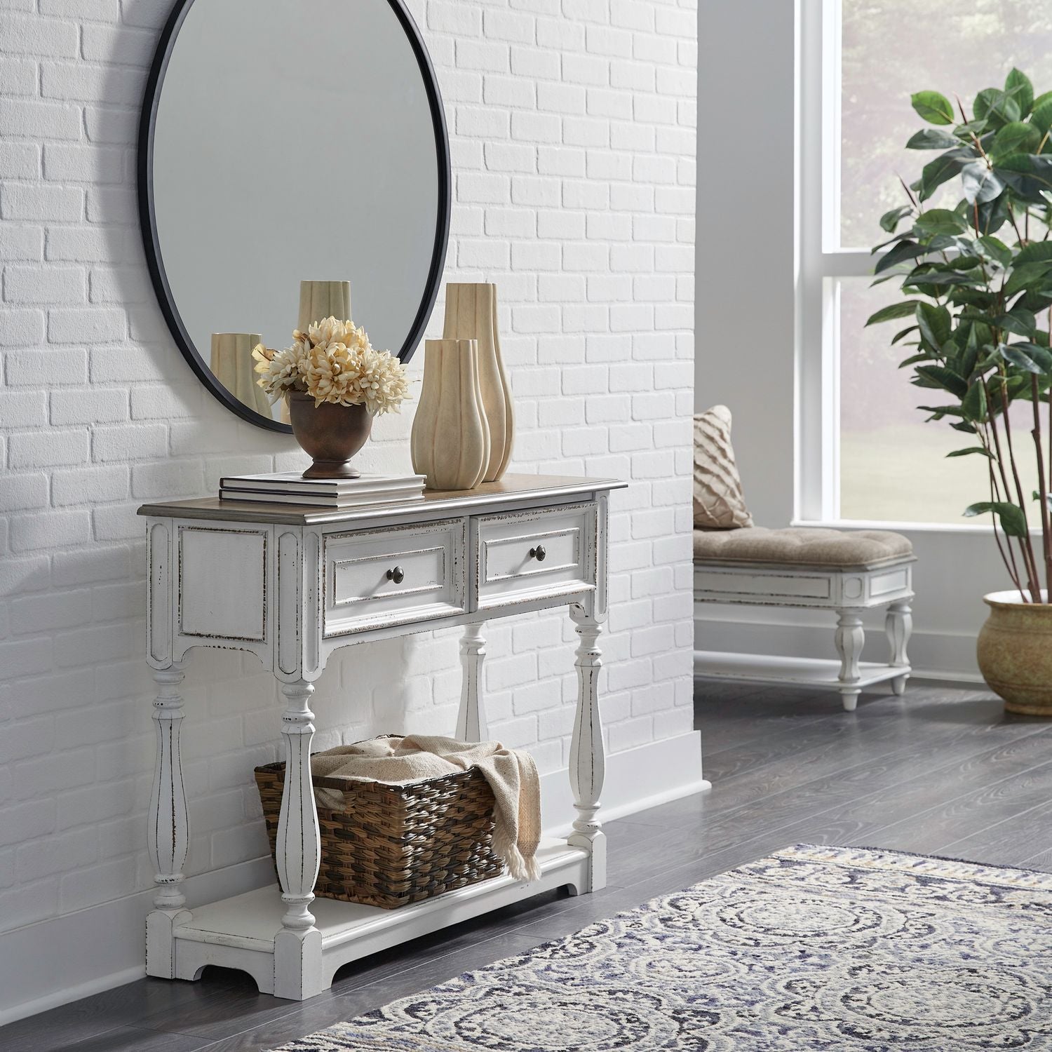 Crazy Low Price - Magnolia ManorHall Console  SKU: 244-AT2003 Liberty