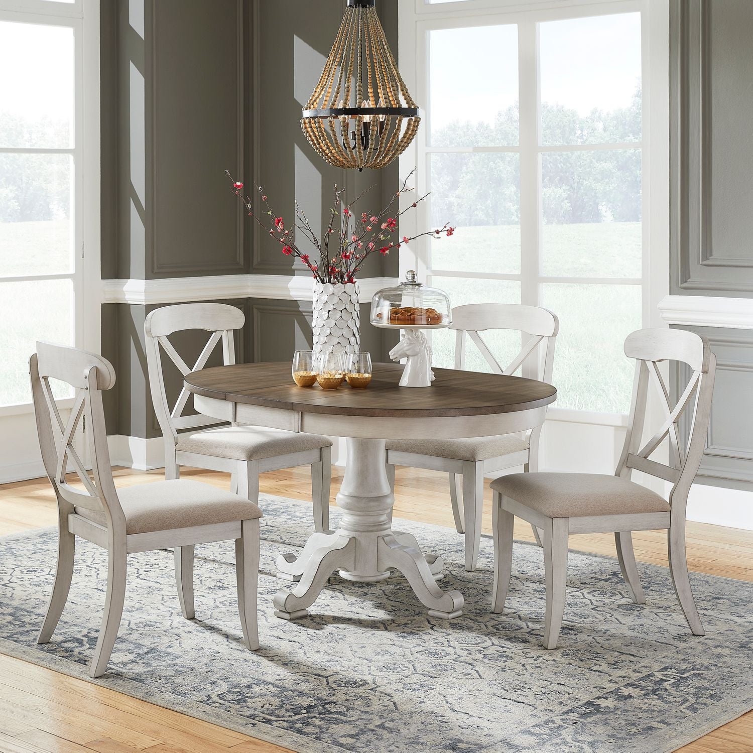 Ocean Isle / 5 Piece Pedestal Table Set by Liberty Furniture
