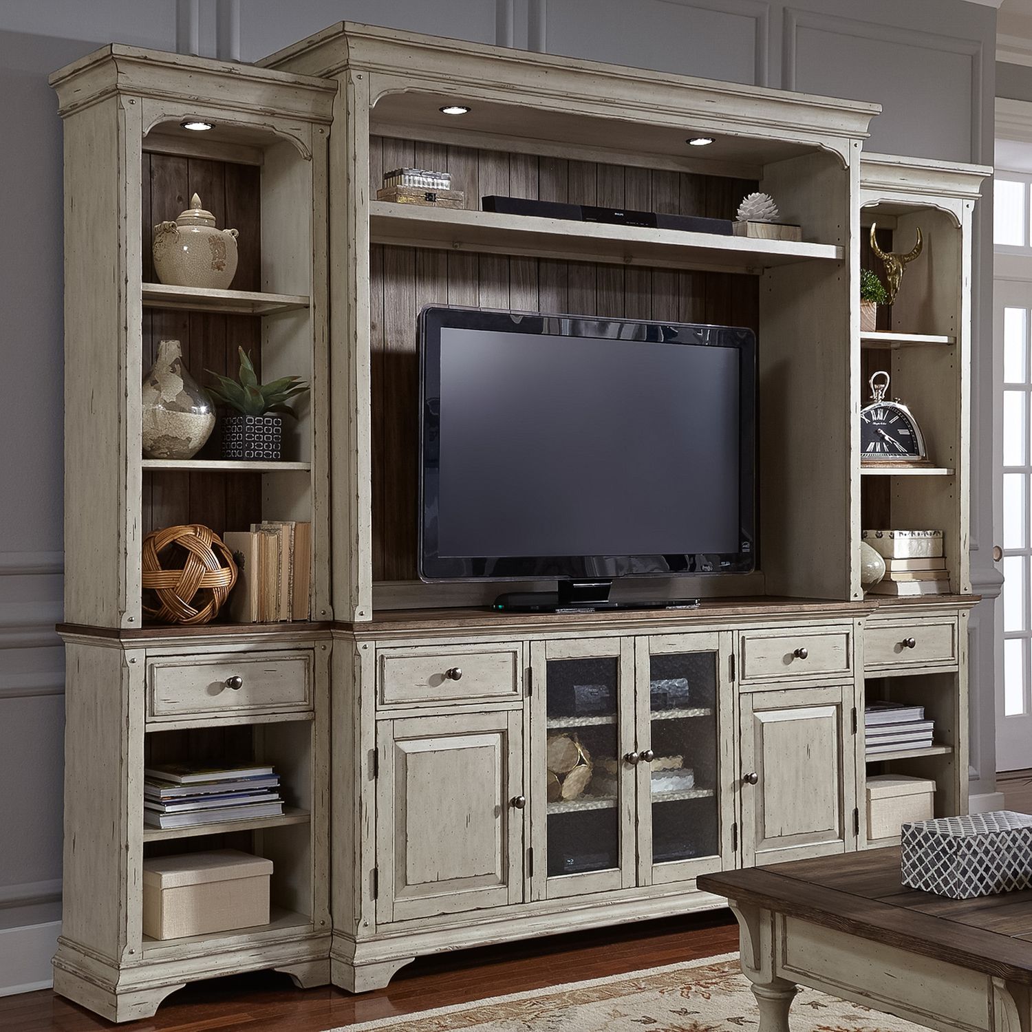 Morgan Creek / Entertainment Center with Piers SKU: 498-ENTW-ECP by Liberty Furniture