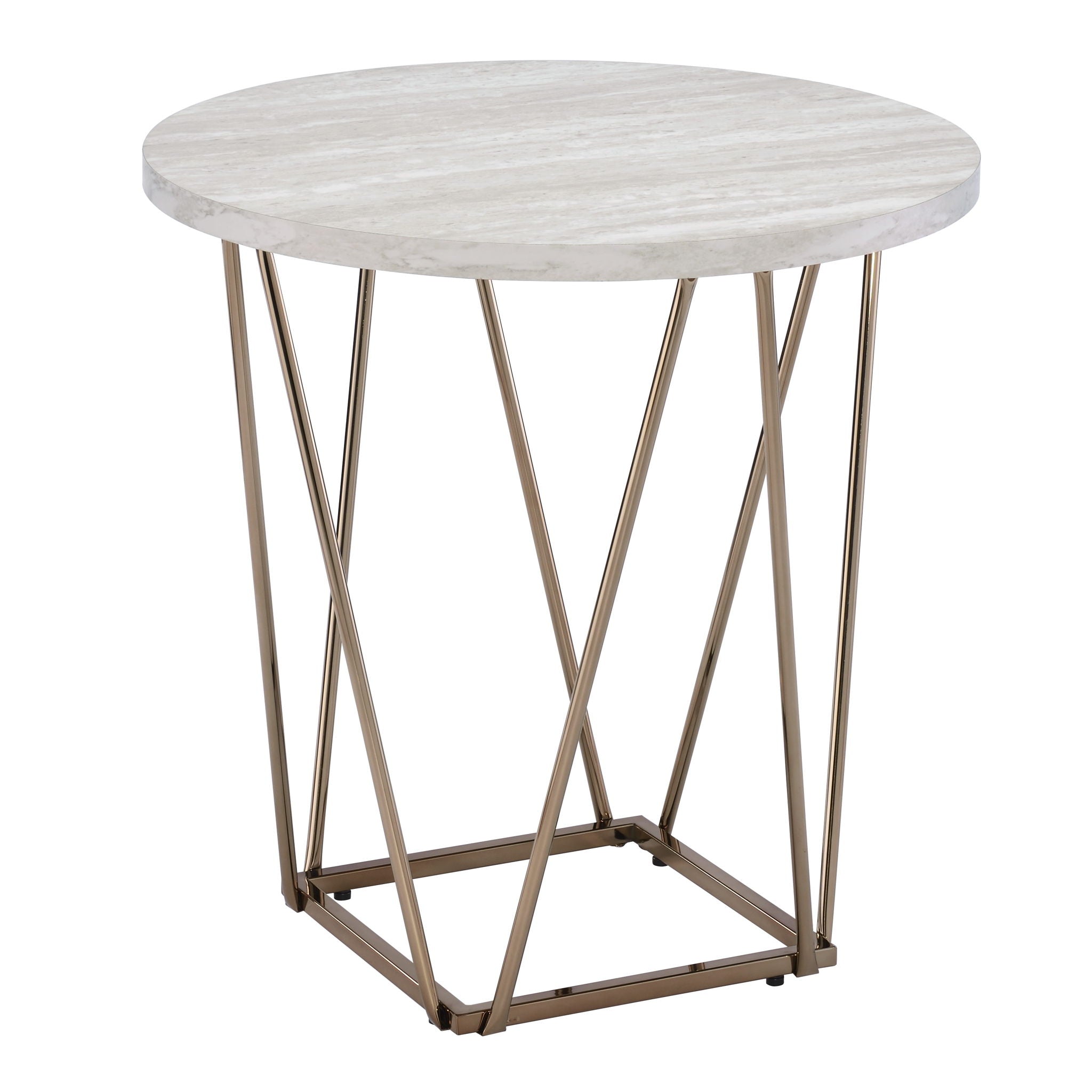 Rowyn - Faux Marble Top Table