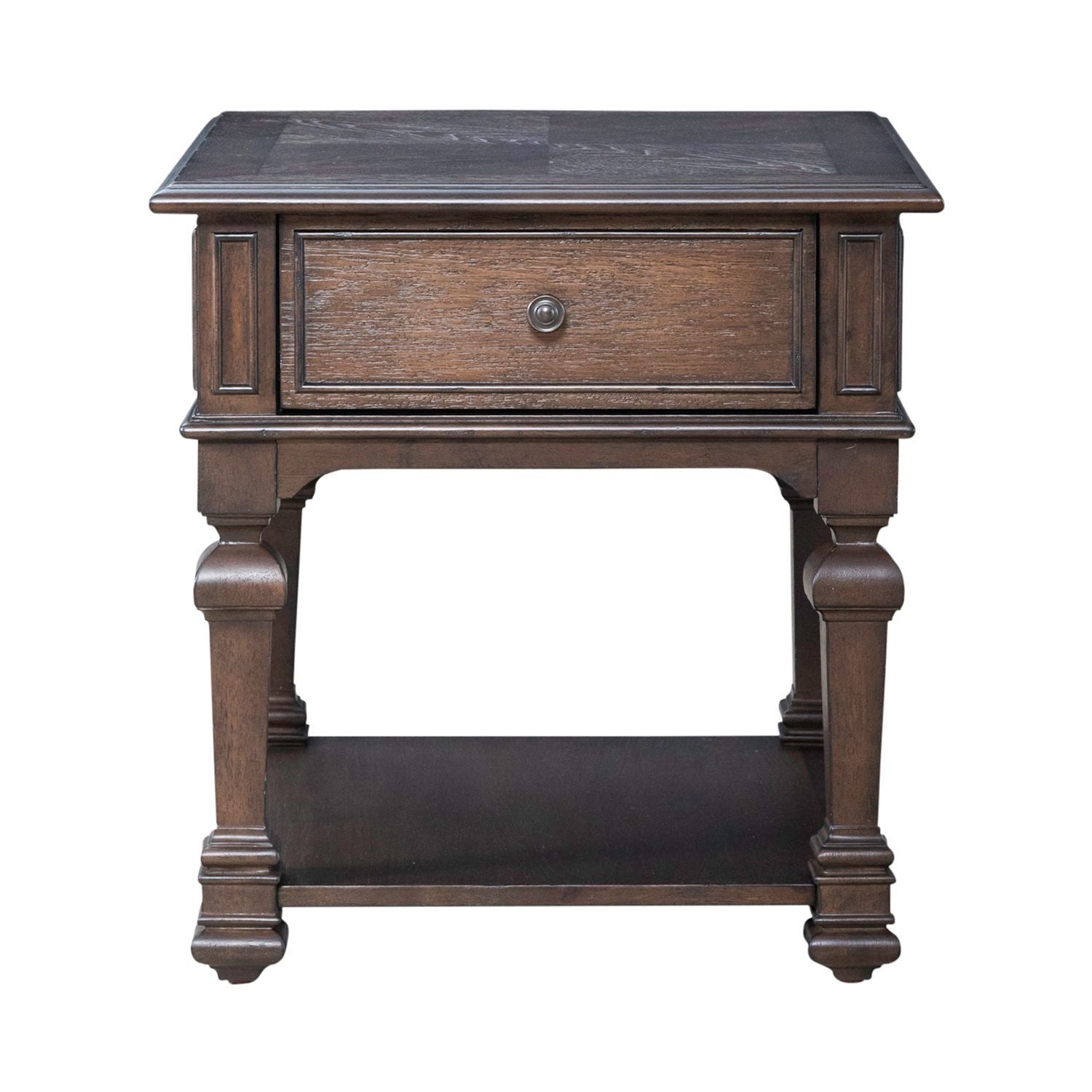 Provence Park - Drawer End Table - Brown