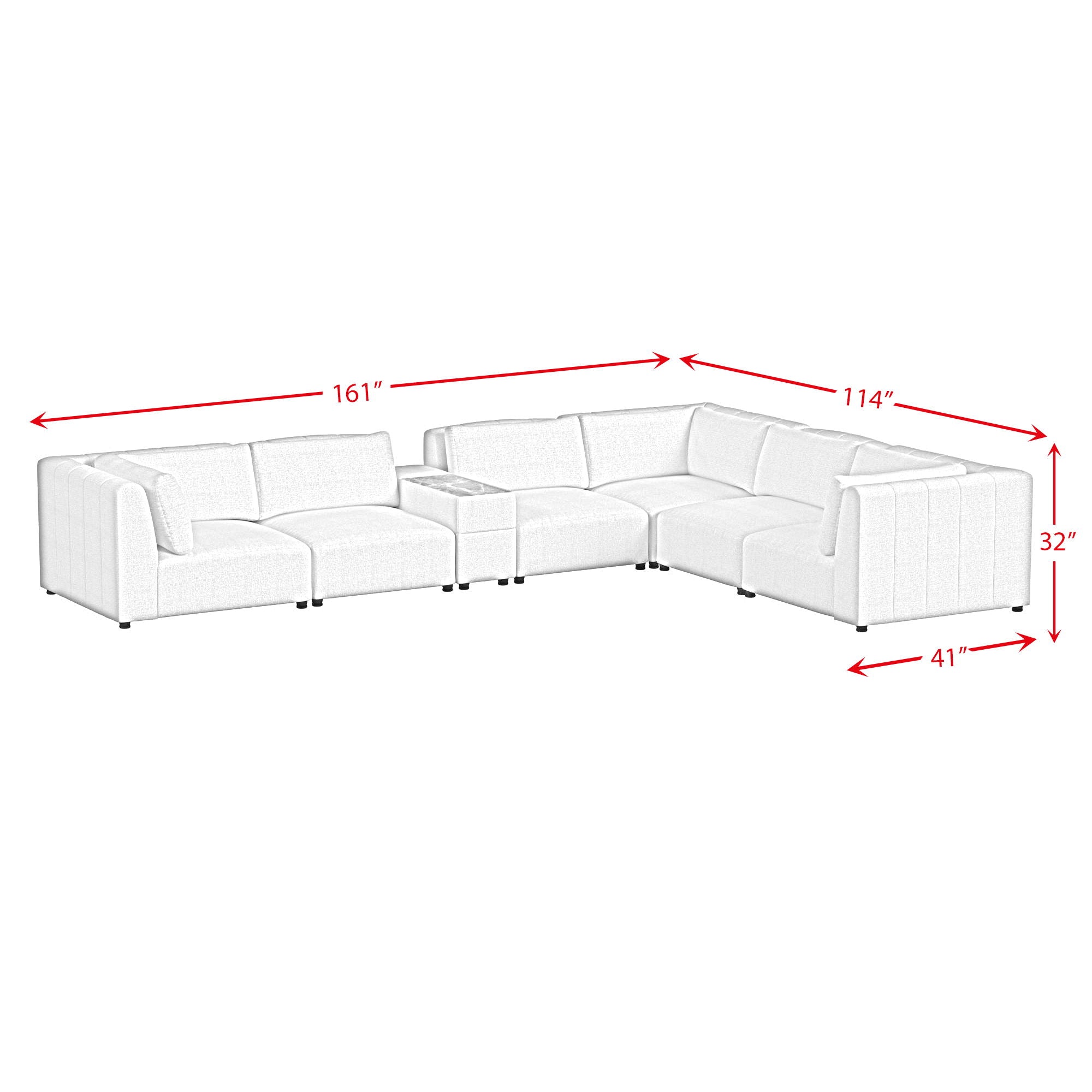 Zandara - Modular Set Sectional